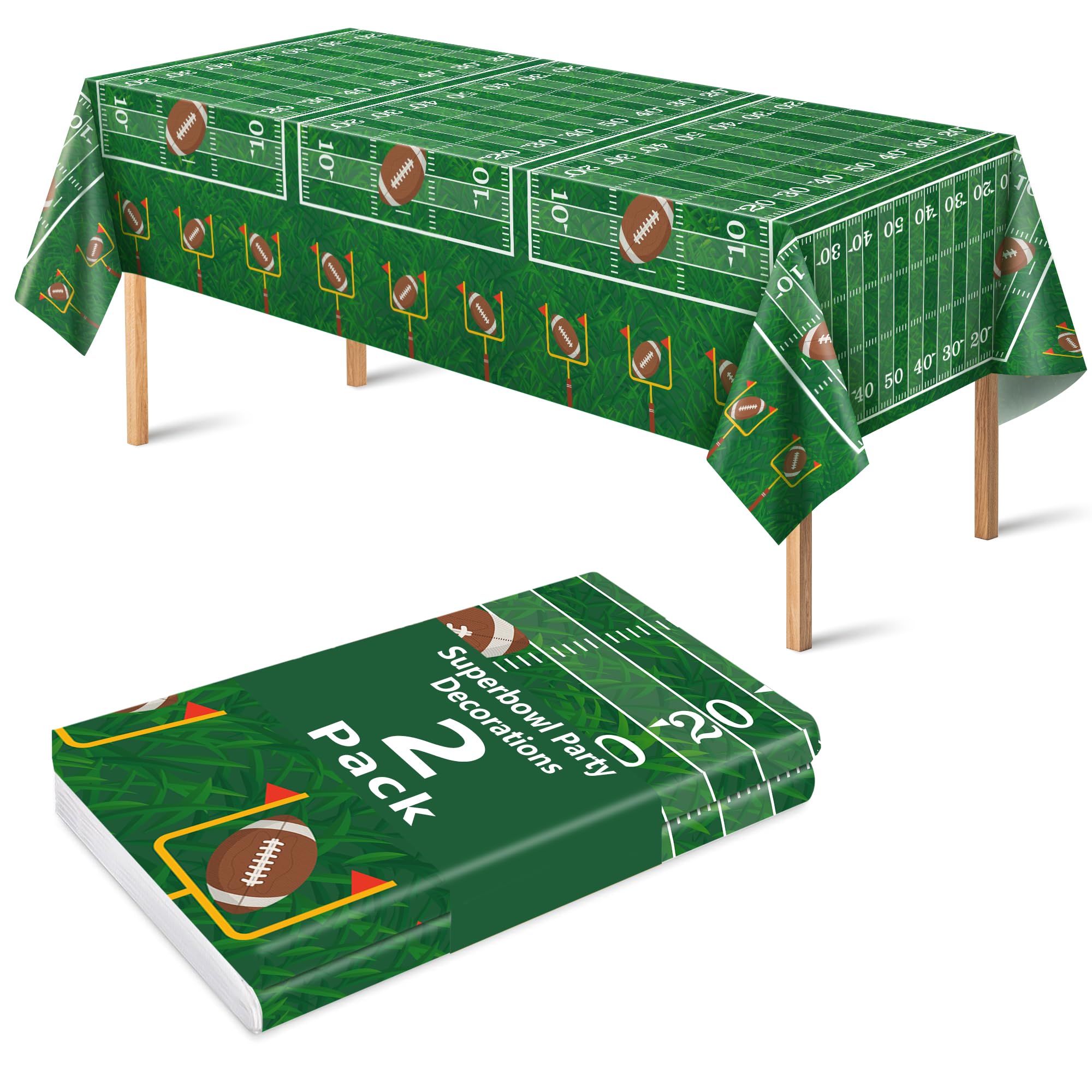 OHOME St Patricks Day Decorations - 2 PCS Shamrock Tablecloth | St Patricks Day Party Favors Supplies Decor Indoor Outdoor - St Patrick's Day Table Runner Covers Backdrop Banner for Home Kitchen