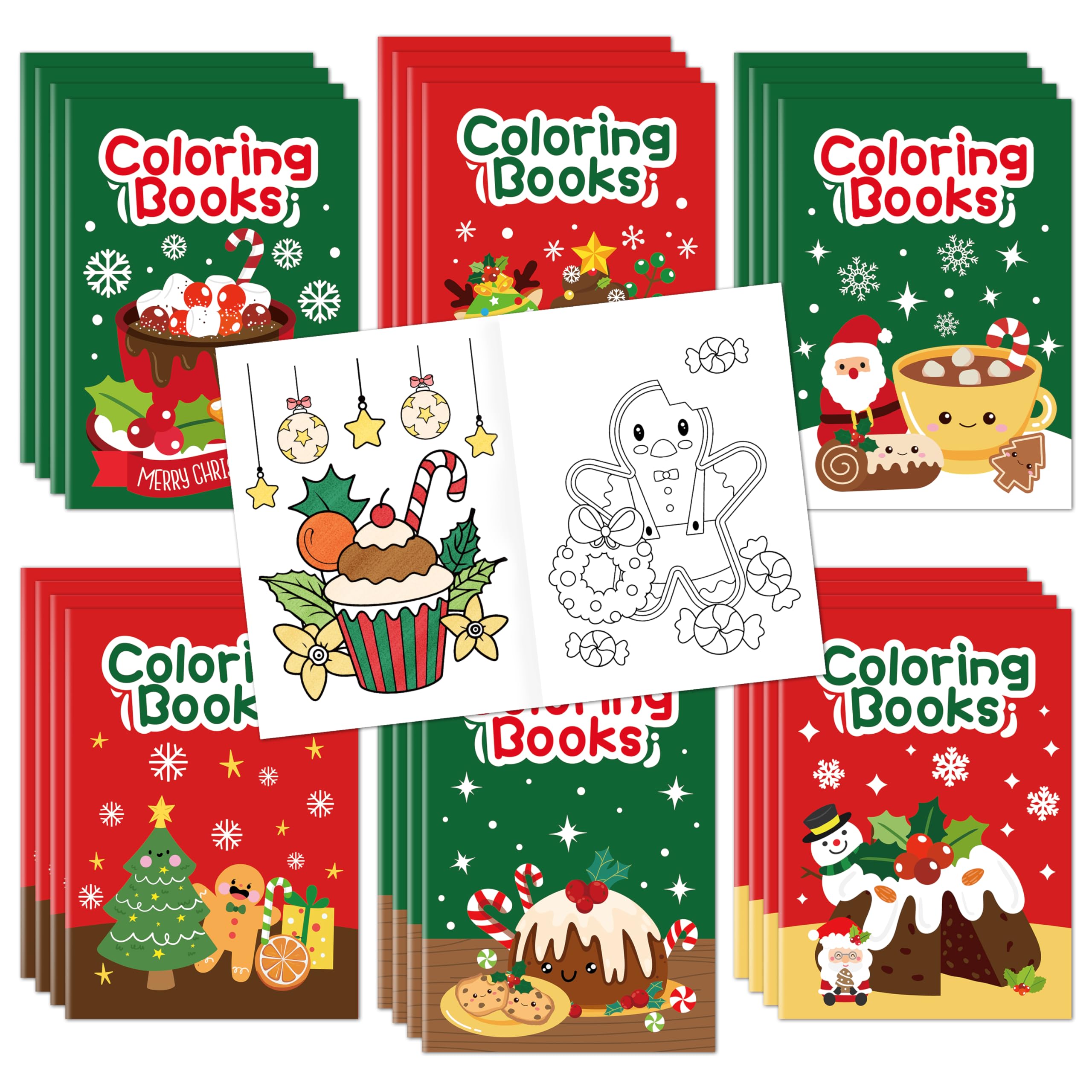 JAPBOR Fall Scarecrow Coloring Books - 24PCS Mini Autumn Scarecrows Color Book Bulk for Kids Party Favors, Thanksgiving Rustic Small Colouring Pages for Birthday Gifts Class Drawing Painting Game