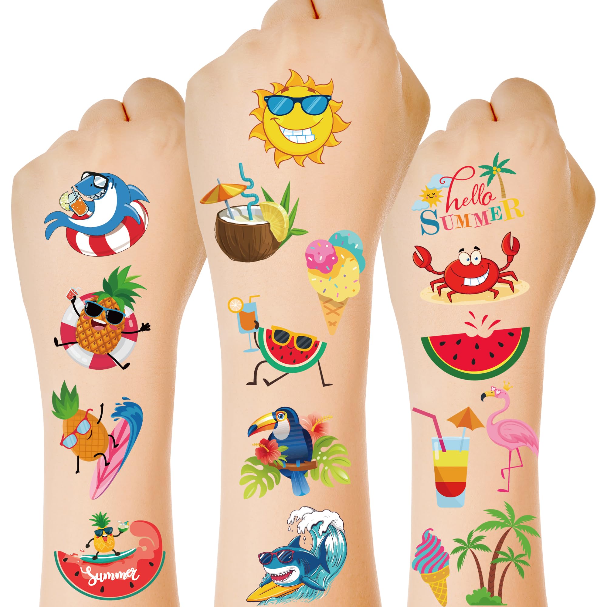 150 PCS Easter Tattoos, 6 Sheets Spring Basket Stuffers Fake Tattoos with Bunny Egg, Cute Individually Stickers for Easter Basket Filler Party Favors Accessories