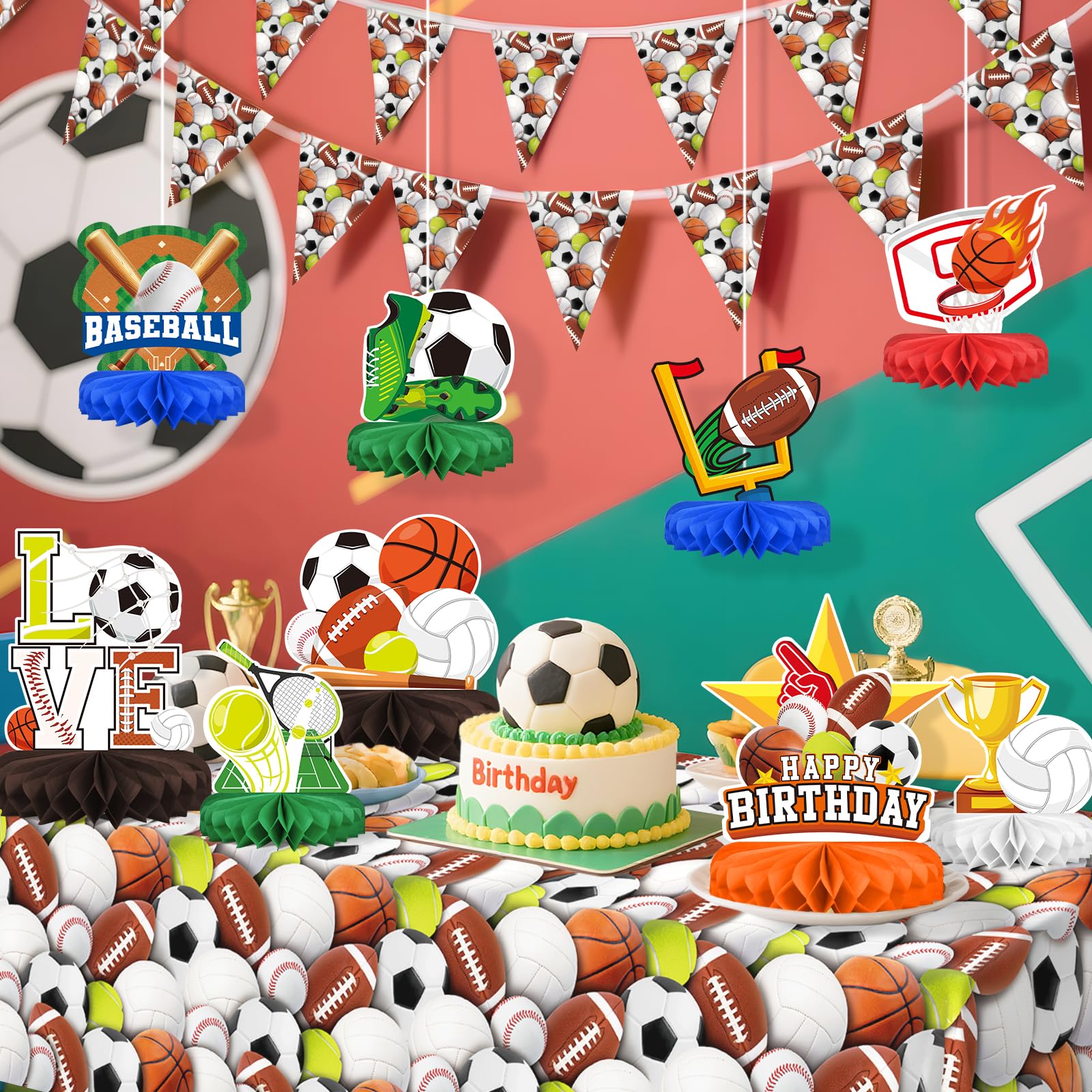 St Patrick's Day Decorations Set - St Patricks Day Honeycomb Centerpieces & Shamrock Beer Table Toppers, for Irish Classroom & St. Patrick's Day Party Supplies