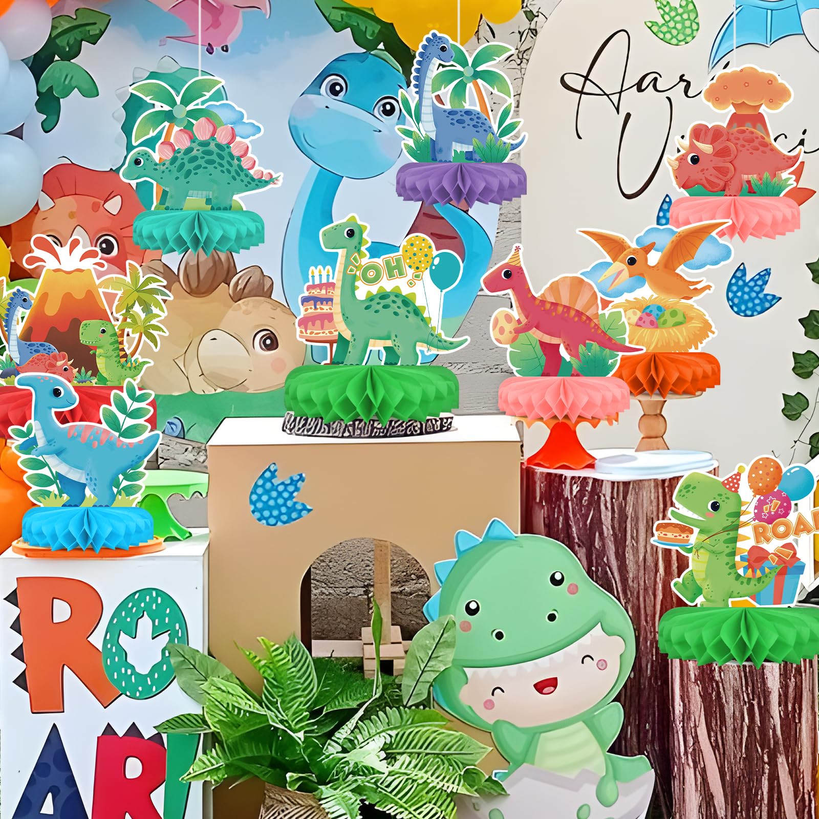 St Patrick's Day Decorations Set - St Patricks Day Honeycomb Centerpieces & Shamrock Beer Table Toppers, for Irish Classroom & St. Patrick's Day Party Supplies