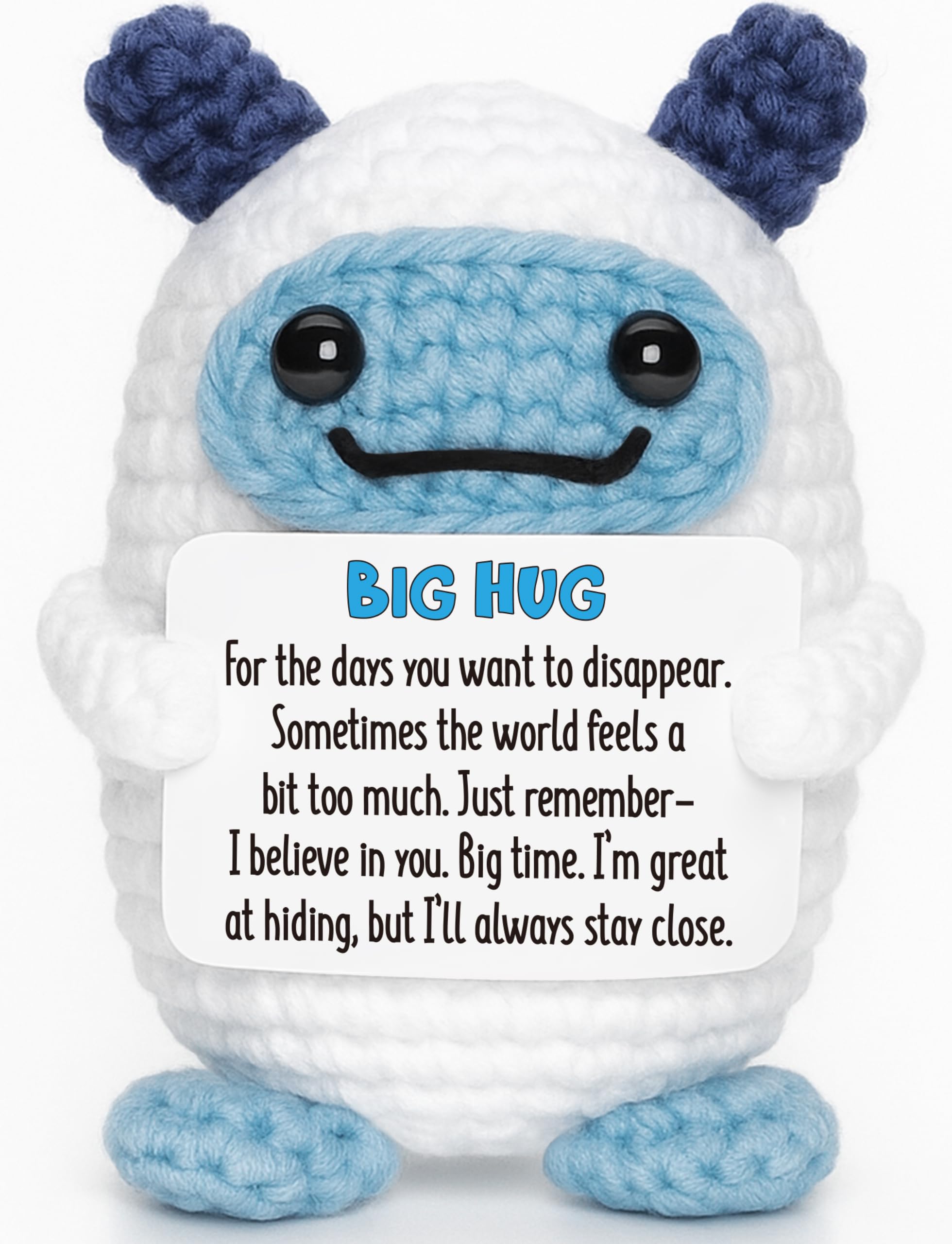 You're My Boo Crochet Ghost - Anniversary Love Birthday Gifts for Women Men Her Him Boyfriend Girlfriend, Fathers Day Card for Husband from Wife - Holiday Stuffers for Halloween Valentine Christmas
