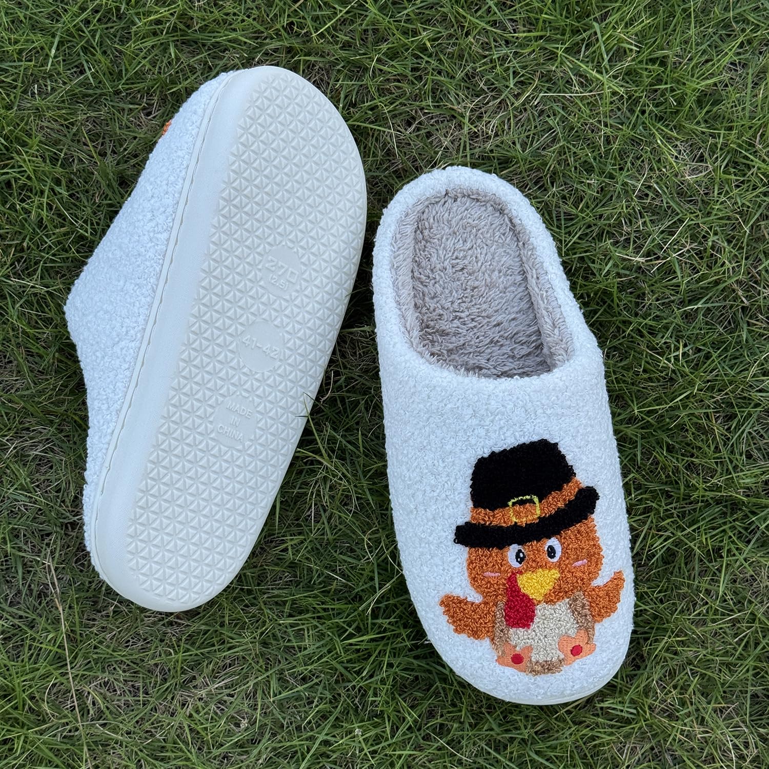 Cute Animal Slippers for Women Men Winter Fluffy Warm House Slippers Soft Plush Indoor outdoor Shoes