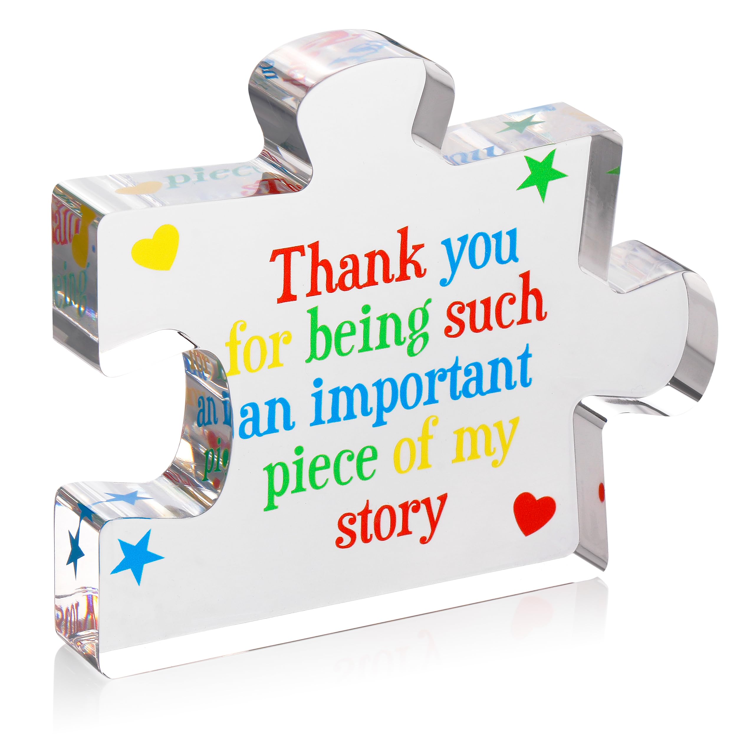 Engraved Acrylic Block Puzzle - Sentimental Gift for Her - Valentine's Day & Fiance Birthday Gift