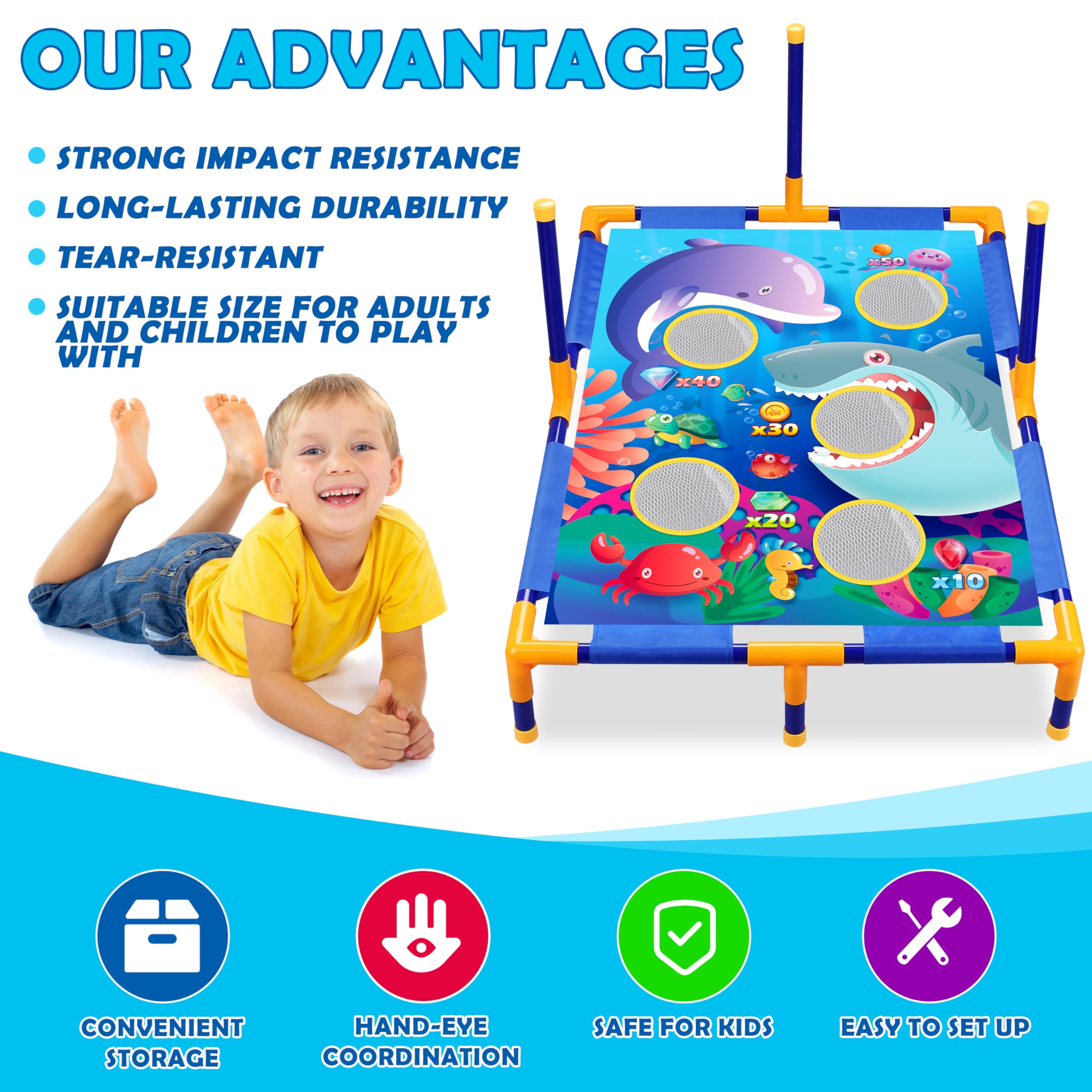 Animal Bean Bag Toss Game Toy Outdoor Toss Game, Family Party Party Supplies for Kids, Gift for Boys Birthday or Christmas for Toddlers Ages 3 4 5 6 Year Old