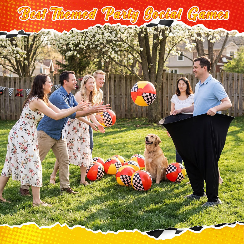 14 Pcs Granny Pants Yard Game Sets with 2 Oversized Gaint Pants & 10 Bouncy Balls & 2 Air Pump Hilarious Outdoor Tossing Game for Adult Family Gathering Backyard Party
