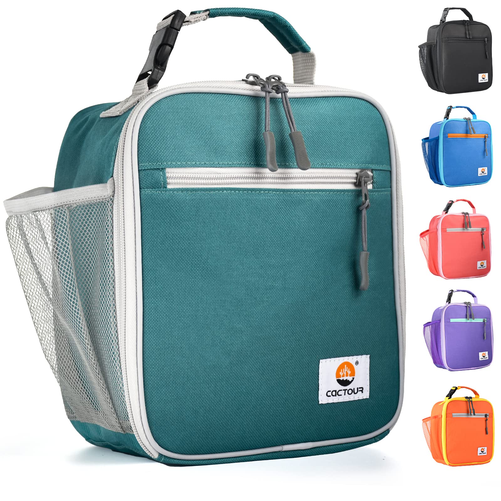 CaCTOUR Lunch Box Kids,Premium Insulated Lunchbox for Girls Boys,Soft Mini Cooler Bag Back to School Thermal Reusable Lunch Bag for Work School Picnic (Blue)