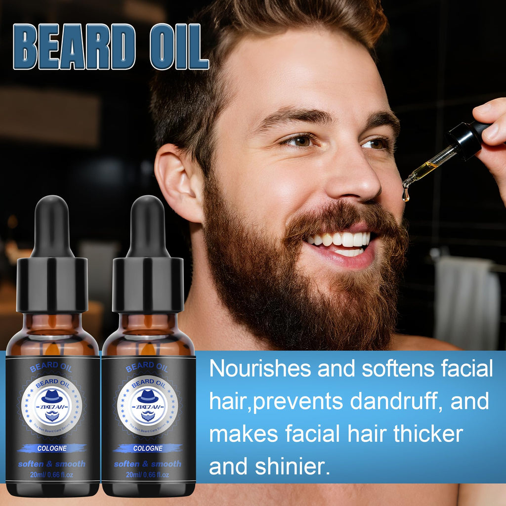 XIKEZAN Fathers Day Gifts for Dad Husband,Beard Kit for Men Grooming & Care w/Beard Conditioner, Wash,Oil,Balm,Birthday Valentines Easter Gifts for Mens Him Boyfriend Christmas Stocking Stuffers