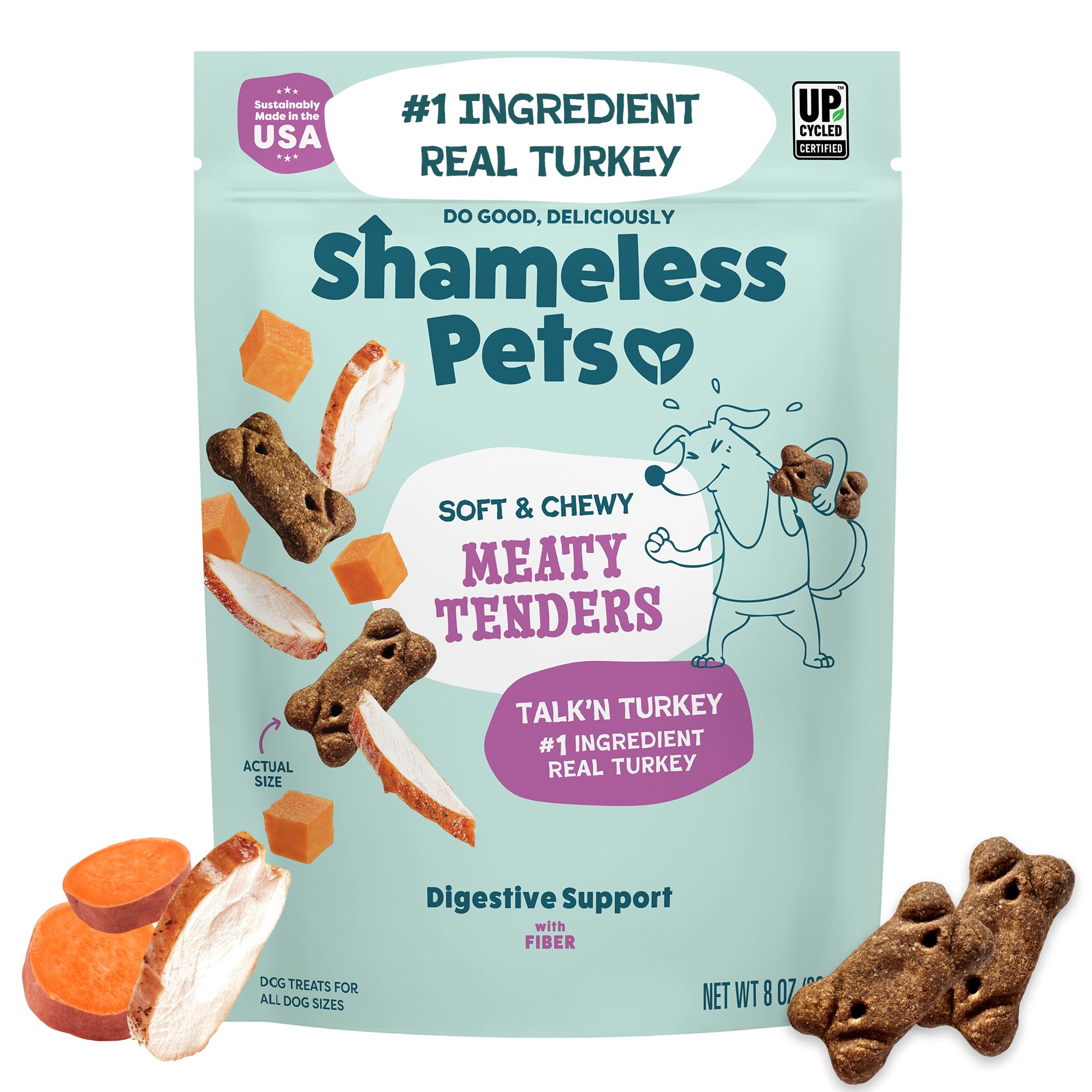 Shameless Pets Soft Dog Treats – Bacon Me Crazy Meaty Tenders, Soft & Chewy Treats for Dogs, Real Bacon 1st Ingredient, Grain Free, Healthy Treats for Small, Medium & Large Dogs, 8oz