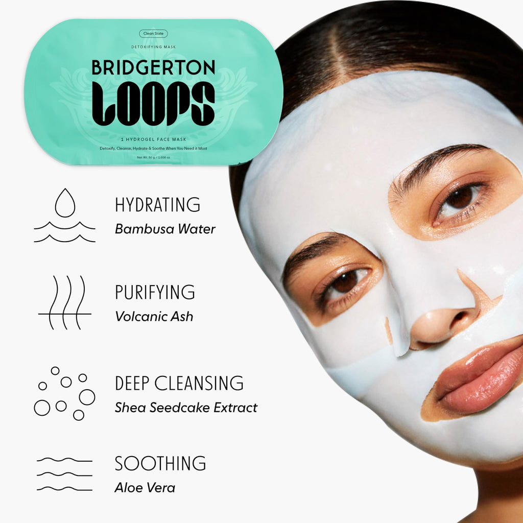 LOOPS DOUBLE TAKE - Glow Korean Hydrogel Face Masks - Calms and Soothes Skin - Refine Pores and Smooth for a Flawless Face - Hydrating Skin Mask Face Mask Leaves You Refreshed and Loumonus 5pc