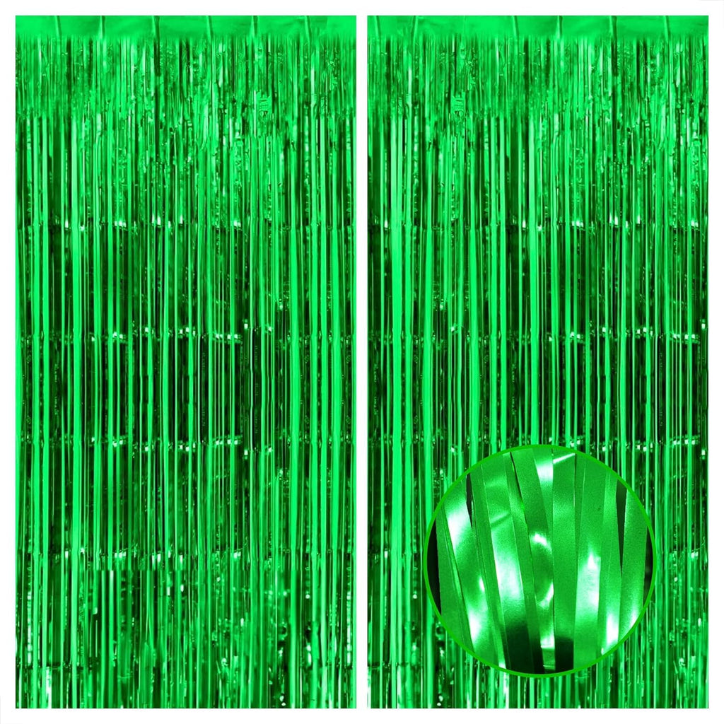 KatchOn, XtraLarge Gold Streamers Backdrop - 3.2x8 Feet, 2 Pcs | Gold Fringe Backdrop Curtain for Ramadan Decorations for Home, Casino, 50th Birthday Decoration | Graduation Decorations 2026