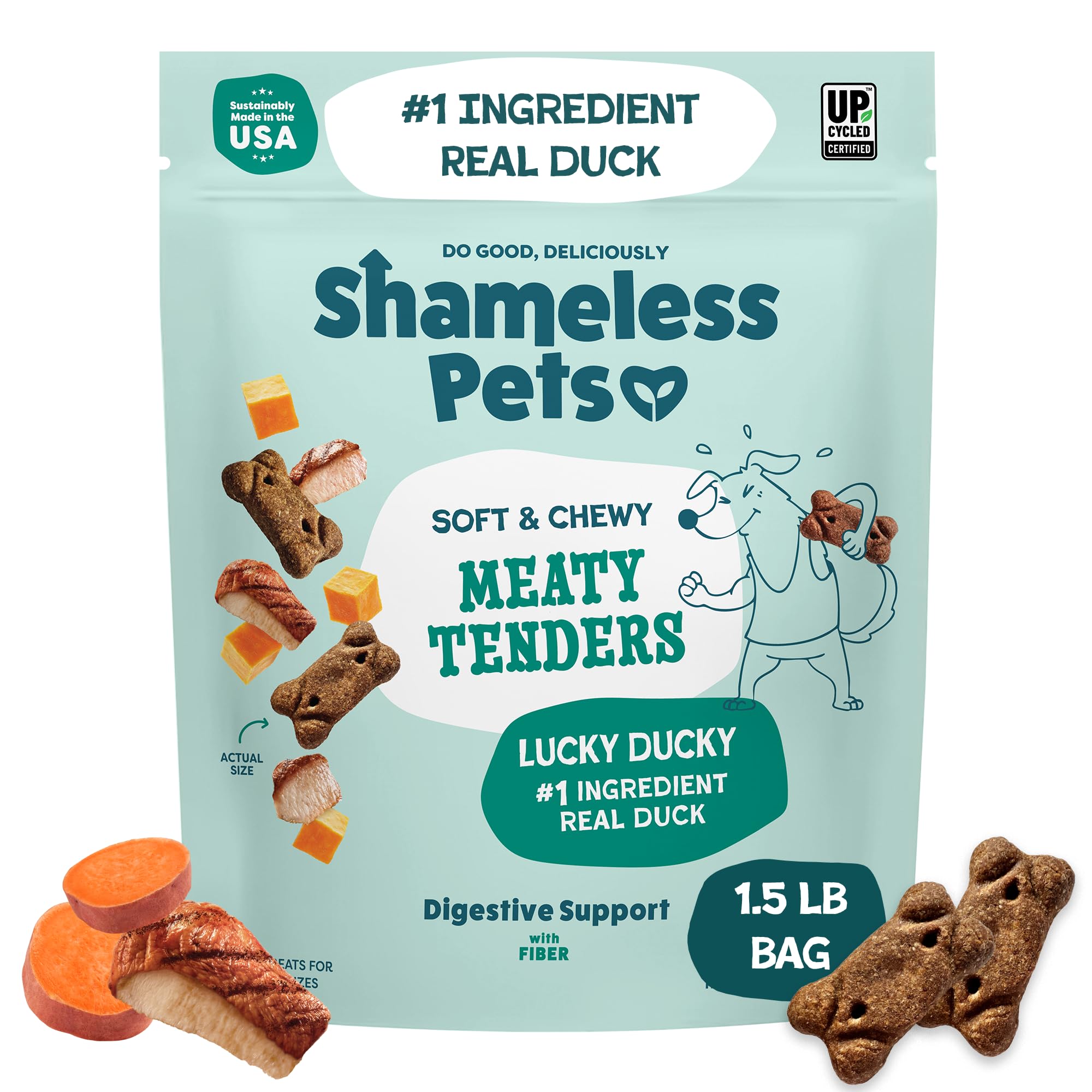 Shameless Pets Soft Dog Treats – Bacon Me Crazy Meaty Tenders, Soft & Chewy Treats for Dogs, Real Bacon 1st Ingredient, Grain Free, Healthy Treats for Small, Medium & Large Dogs, 8oz