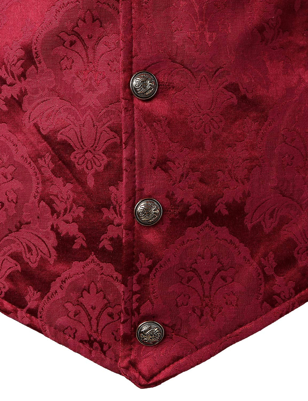 VATPAVE Mens Victorian Suit Vest Steampunk Gothic Waistcoat