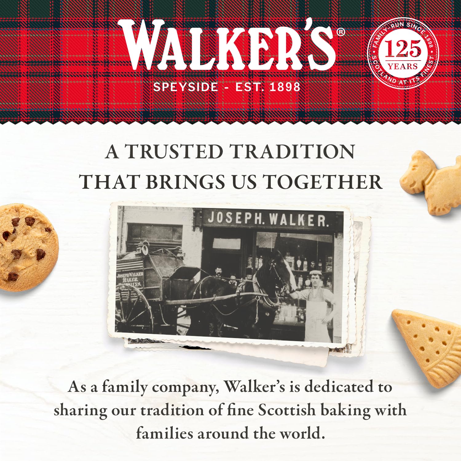 Walker's Shortbread Christmas Tree Shaped Mini Holiday Cookies, Pure Butter Shortbread Cookies, 5.3 Oz Box