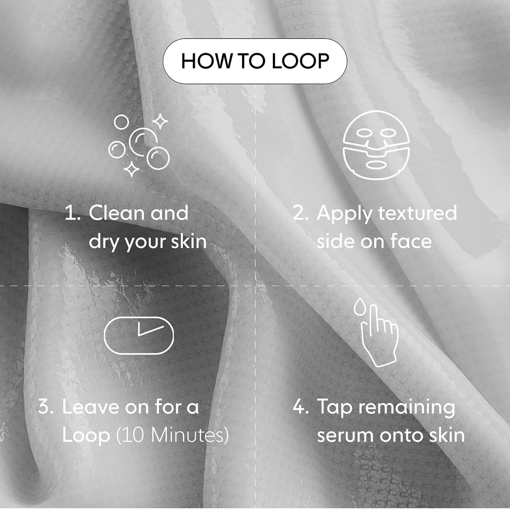LOOPS DOUBLE TAKE - Glow Korean Hydrogel Face Masks - Calms and Soothes Skin - Refine Pores and Smooth for a Flawless Face - Hydrating Skin Mask Face Mask Leaves You Refreshed and Loumonus 5pc