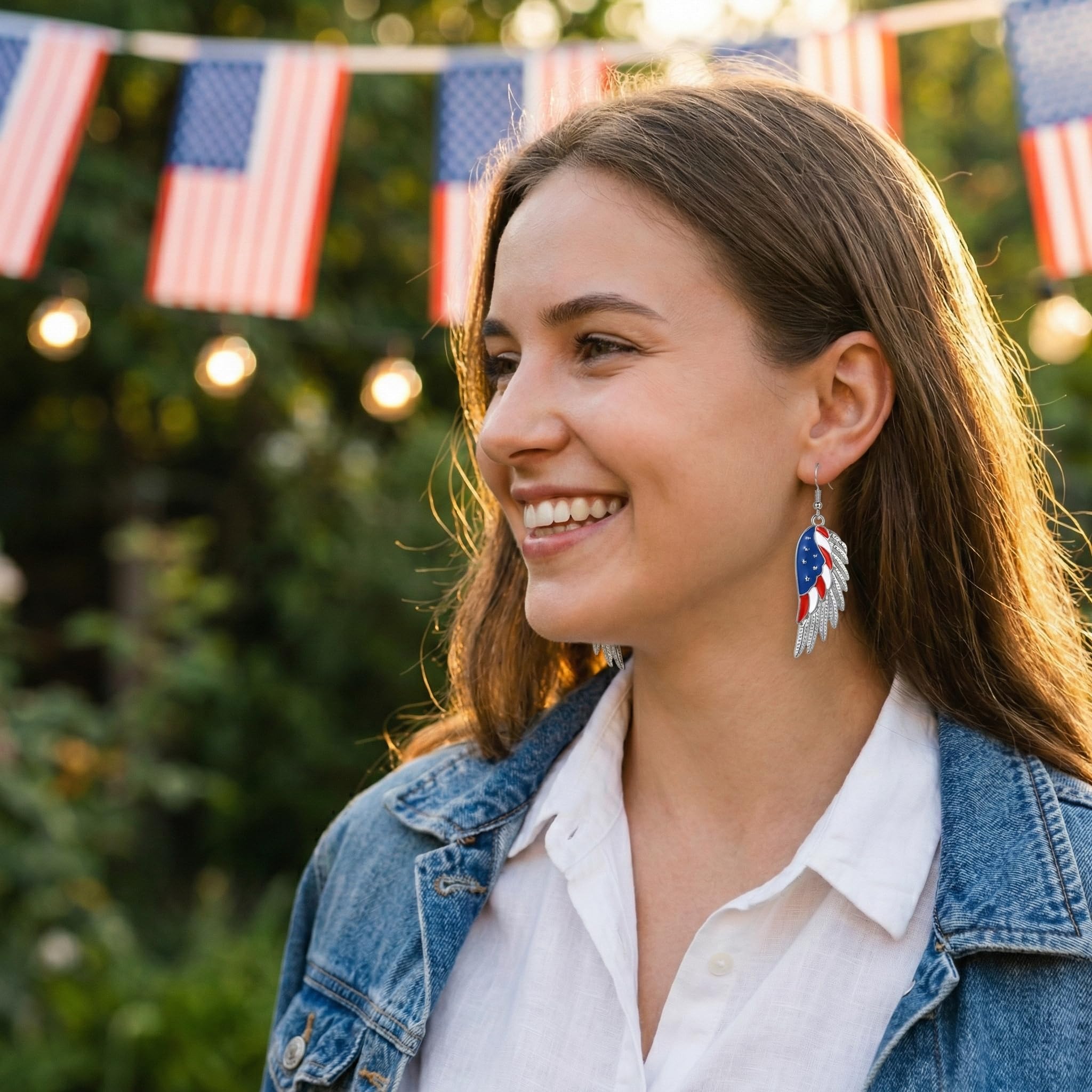 Halloween, Christmas, 4th of July Patriotic Earrings, Holiday Earrings Independence Day Stud Dangle Drop Earrings Hook Fashion Jewelry Gift for Women