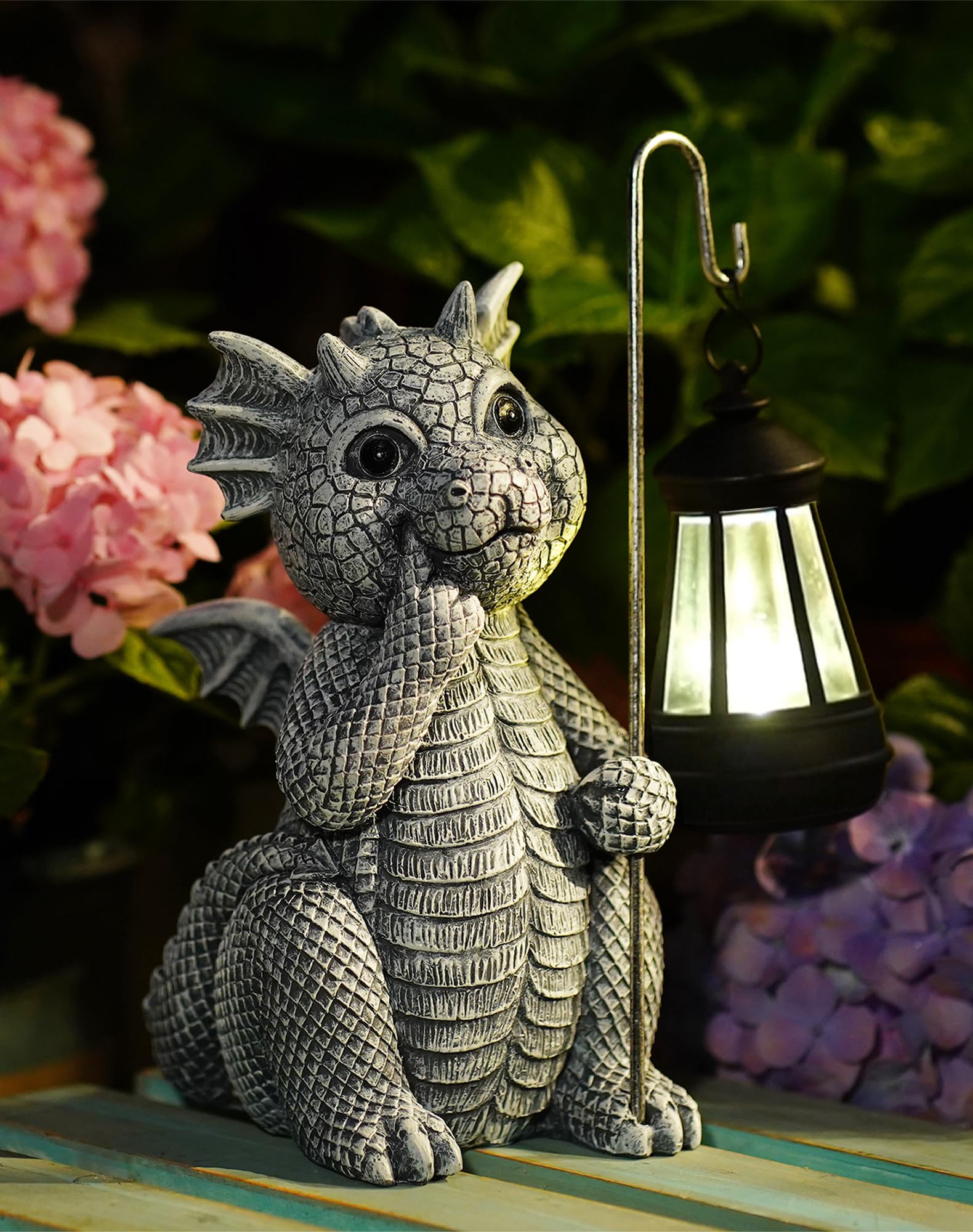 Goodeco Elephant Statue for Garden Decor with Gift Appeal - Ideal Gifts for Women, Mom or Birthdays, Beautifully Crafted Outdoor & Home Decor to Wow Your Guests (11" Elephant)