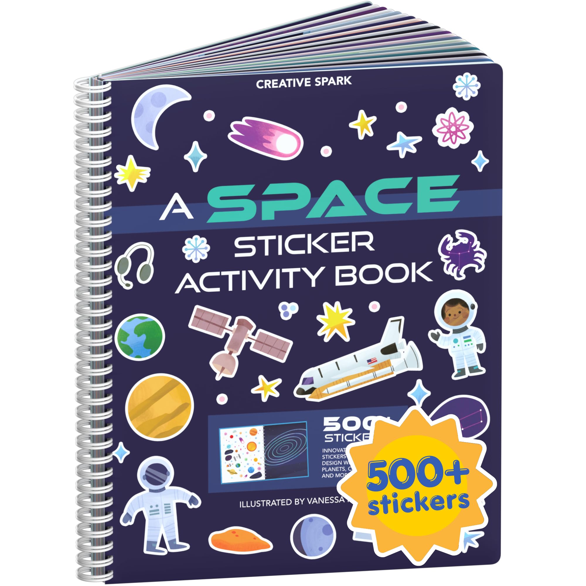 Halloween 500+ Kids Sticker Book by Cupkin Fun Toddler Holiday Activity Coloring and Sticker Book, Road Trip Essentials, 12 Coloring Pages 12 Side by Side Scenes for Ages 2–8 Years