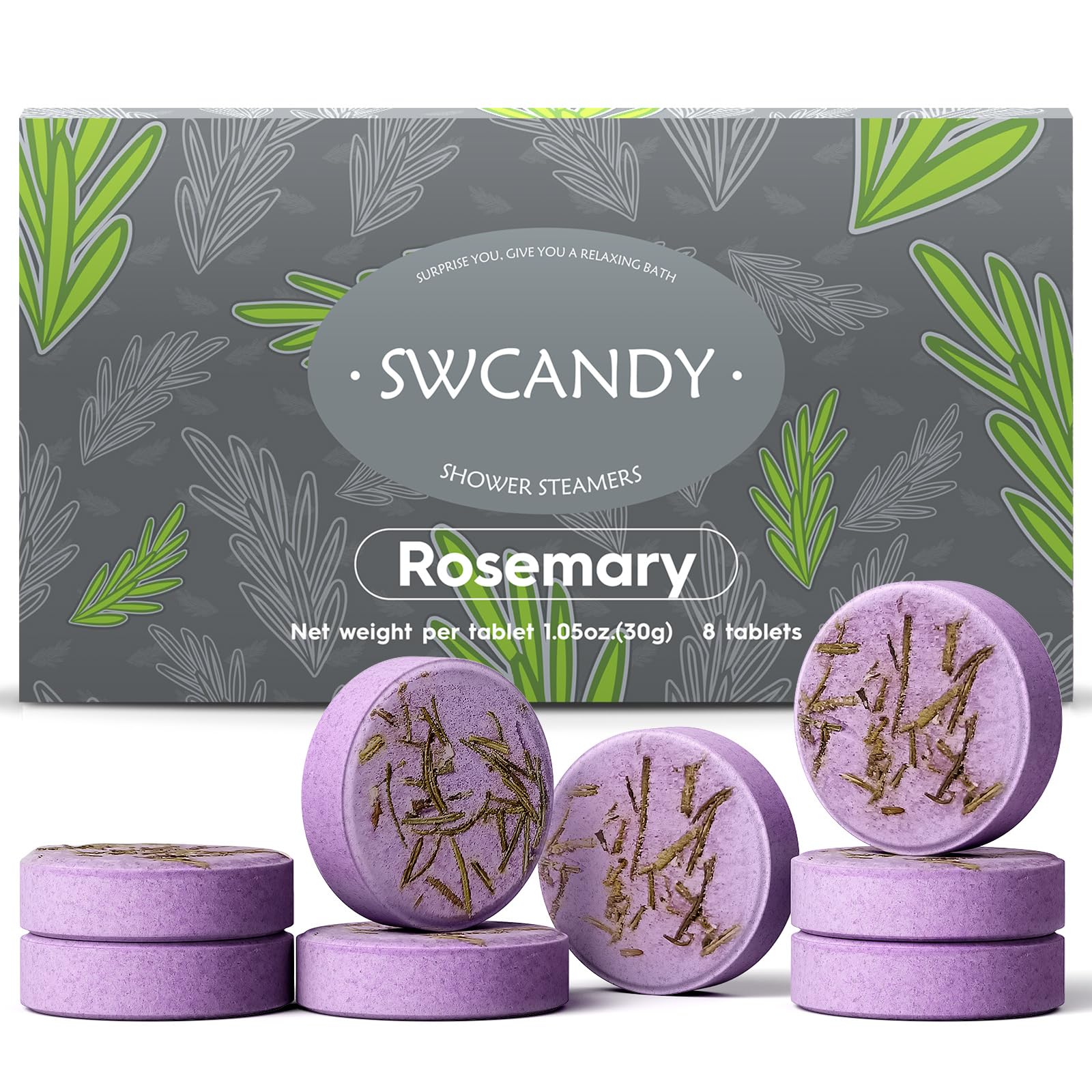 Shower Steamers Aromatherapy Birthday Gifts for Women - SWCANDY 8 Pcs Travel Essentials, Hotel Shower Spa Holidays Mom Wife Grandma Sister Her Self Care Relaxation with Natural Essential Oils Home