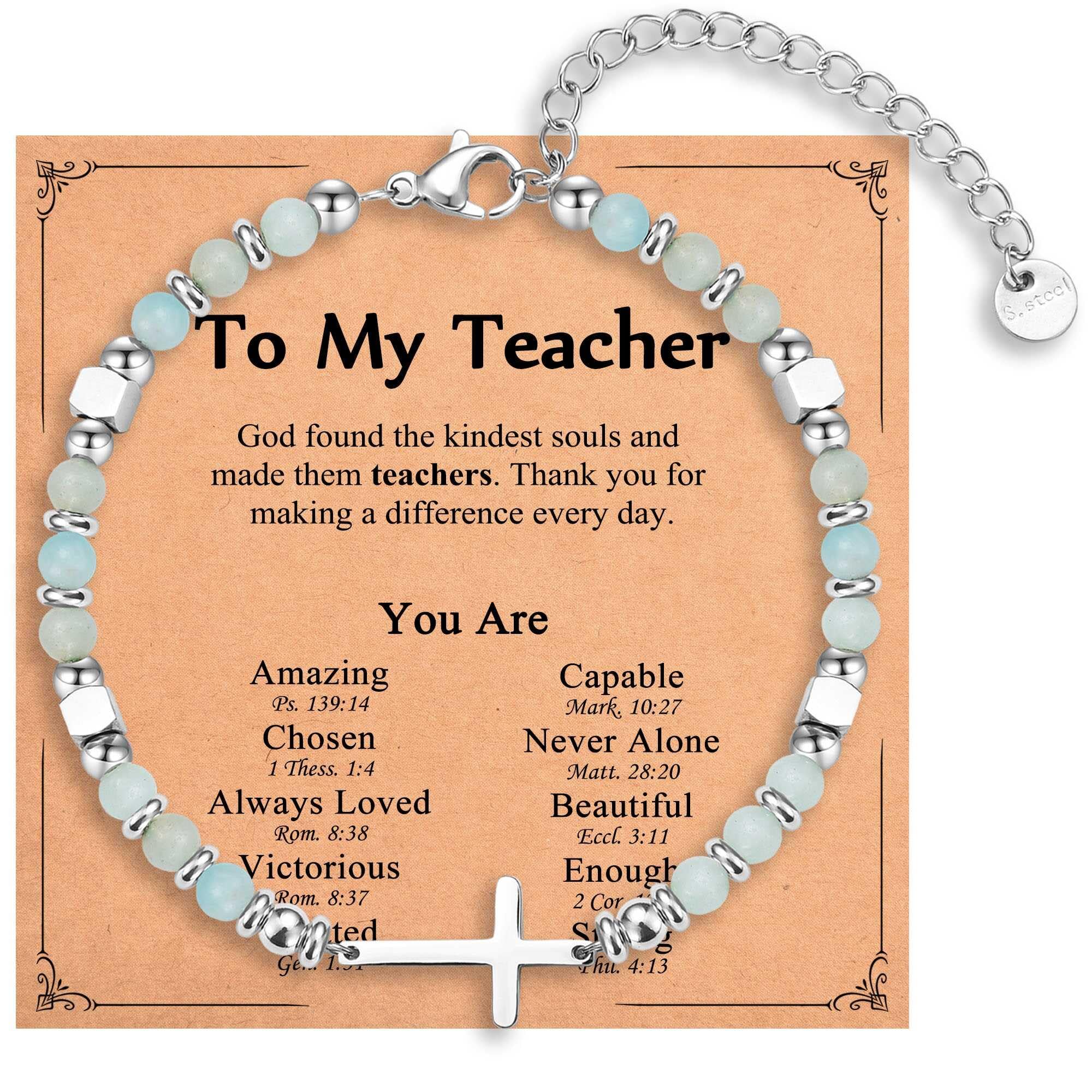 Religious Cross Bracelet for Women Girls, Christian Gifts for Daughter Granddaughter Sister in Christ Friend Niece on Birthday Christmas Easter Valentines Day Graduation