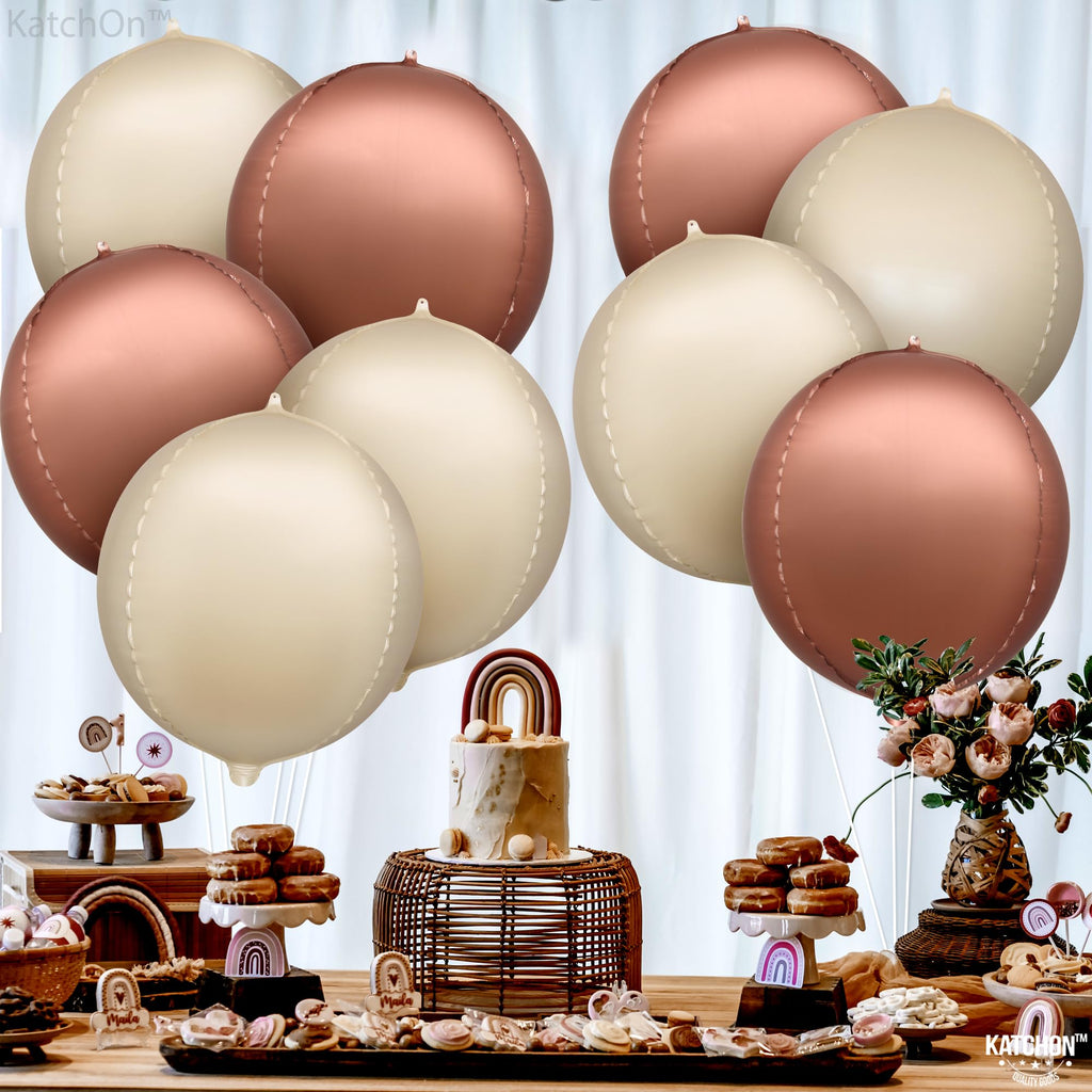 KatchOn, Large Gold Foil Balloons - 22 Inch, Pack of 12 | Gold Balloons for Graduation Decorations 2026 | Mylar Balloons for Anniversary, Wedding, Golden Birthday Party Decorations