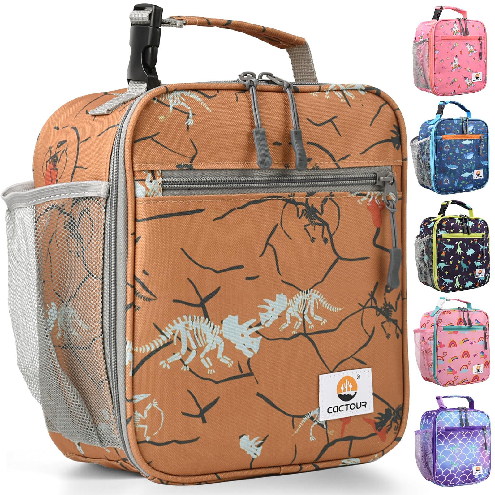 CaCTOUR Lunch Box Kids,Premium Insulated Lunchbox for Girls Boys,Soft Mini Cooler Bag Back to School Thermal Reusable Lunch Bag for Work School Picnic (Blue)