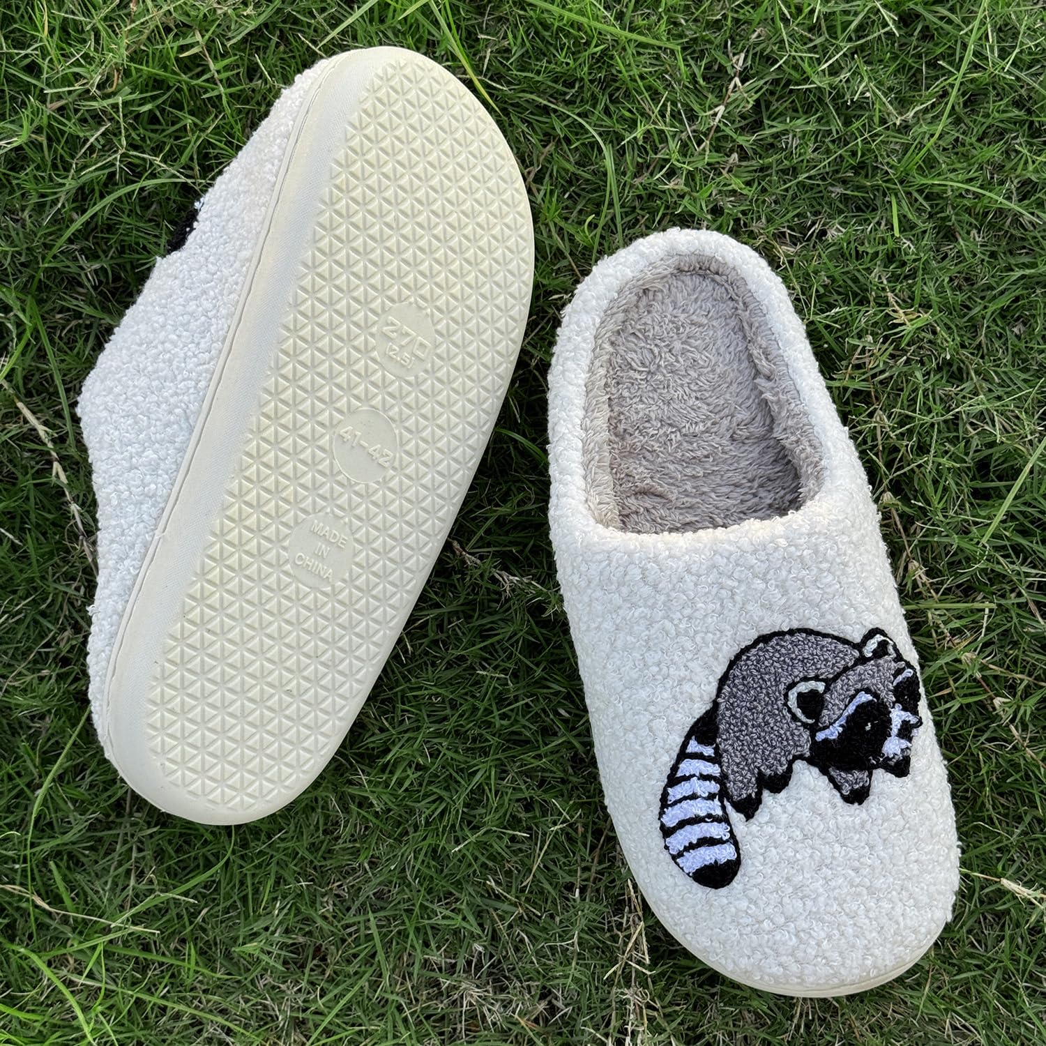 Cute Animal Slippers for Women Men Winter Fluffy Warm House Slippers Soft Plush Indoor outdoor Shoes