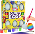 Dan&Darci Egg Squishy Painting Craft Kit - Arts & Crafts for Girls and Boys - Kids Art Activities - Craft Gift for Kid Ages 6 7 8 9 10 Year Old Girl Gifts - Decorate 6 Slow Rising Squishies
