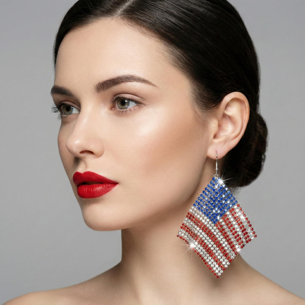 Halloween, Christmas, 4th of July Patriotic Earrings, Holiday Earrings Independence Day Stud Dangle Drop Earrings Hook Fashion Jewelry Gift for Women