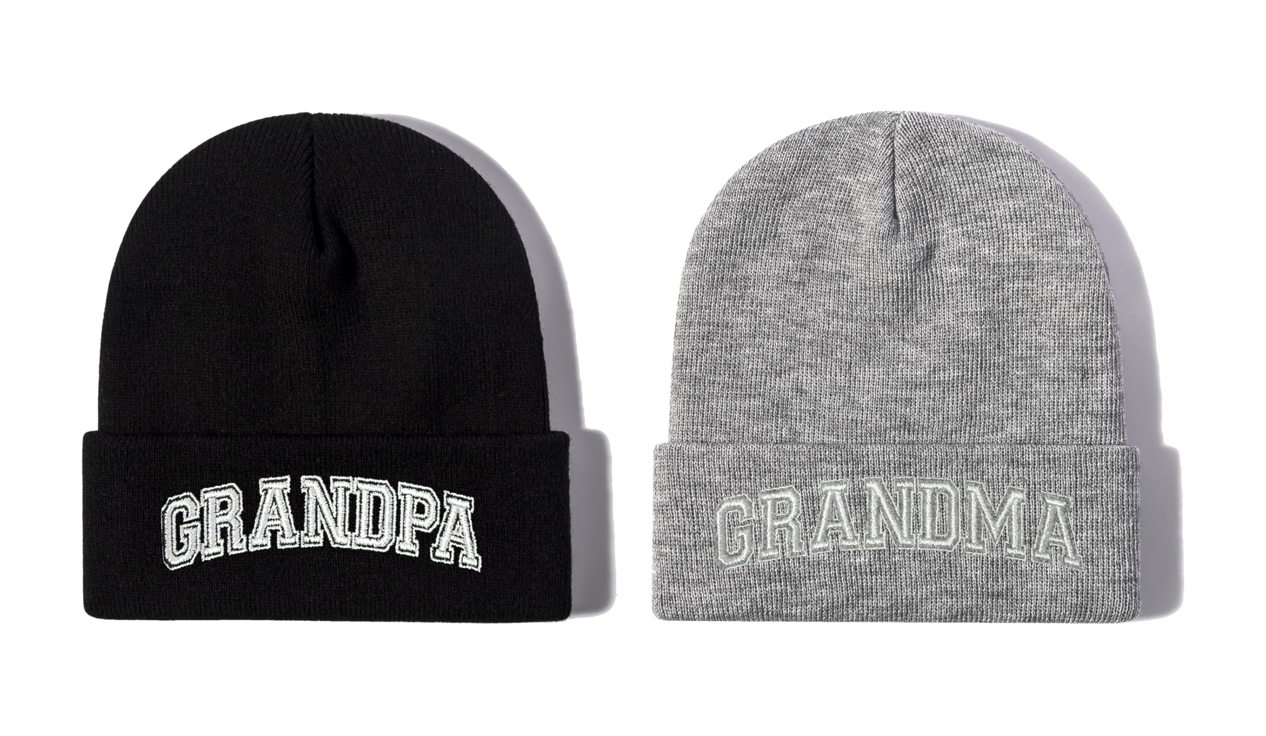 Mr Mrs Grandpa Grandma Dad Mom Hubby Wifey Beanie Hats