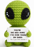 Gifts for Him Her Boyfriend Girlfriend Crochet Alien Valentine's Day Anniversary Birthday Funny Romantic Gift for My Love Men Women Wife Husband Fathers day
