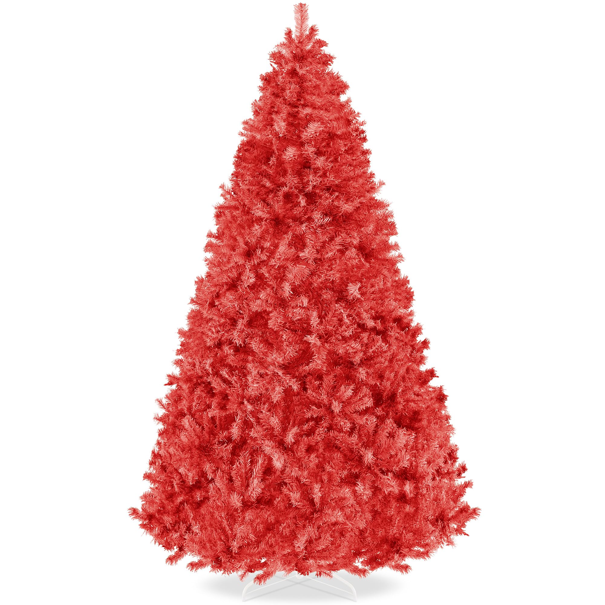 Best Choice Products Artificial Christmas Tree, 6ft Premium Unlit Hinged Design, Dense Branches Realistic Holiday Décor w/Easy Assembly, Base