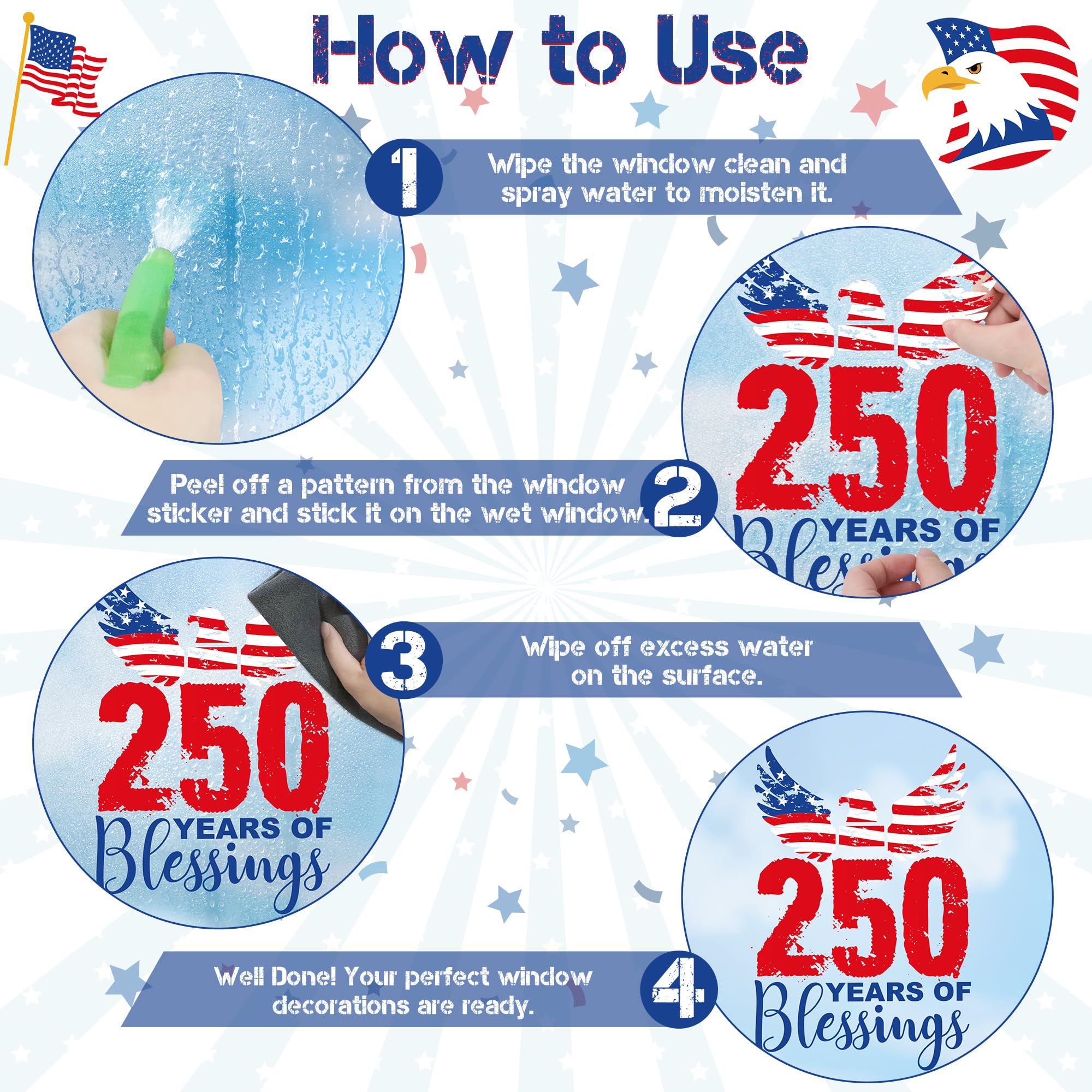 186PCS Christmas Decor, Christmas Window Clings, 9 Sheets Snowflake Window Stickers Decals with Santa Claus Snowman Reindeer, PVC Xmas Decorations Clings for Holiday Party Decorations Accessories