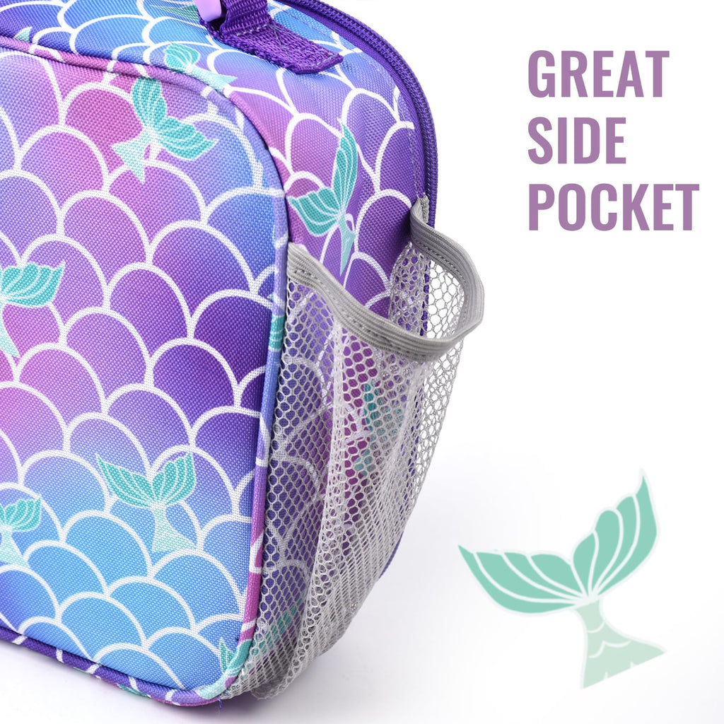 Genteen Lunch Box Kids, Insulated Lunch Bag Kids Boys Girls Back to School, Soft Lunch Box for Men Reusable Lunchbox for Office,Outdoor,School (Black)