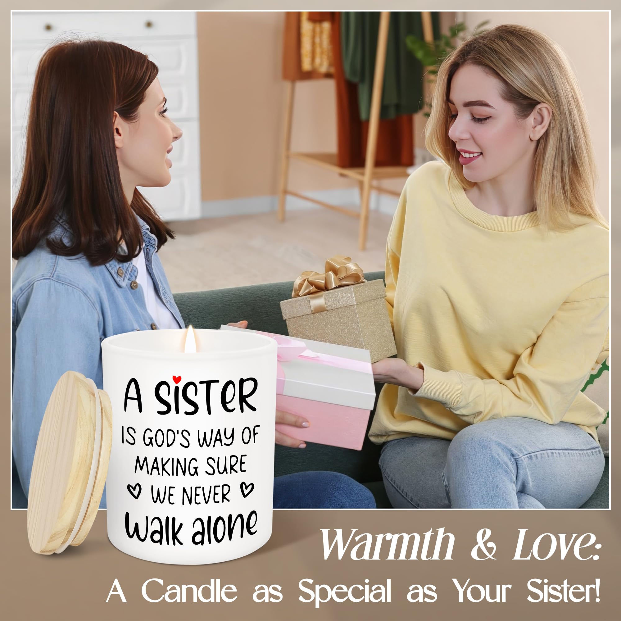 TEEZWONDER Mothers Day Gifts for Mom from Daughter Son - Favorite Child Vanilla Lavender Candle 10 oz - Dad Mom Birthday Gifts, Funny Gift for Grandma Grandpa, Scented Candles for Men Women