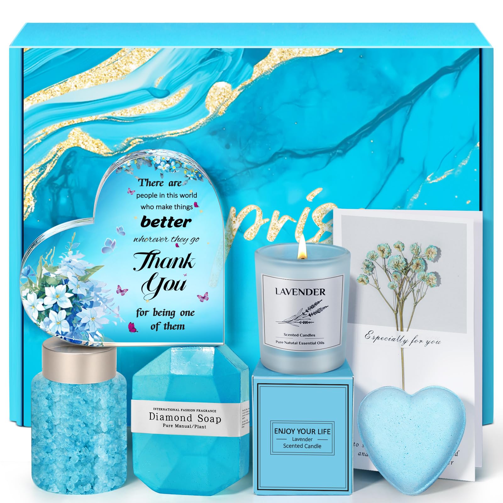 Birthday Gifts for Women, Mom, Sister, Friend: Unique Pink Self Care Spa Relaxation Baskets Set, Mothers Day, Christmas, Valentines, Holiday, Gift for Her, Girlfriend, Grandma, Wife, Bestie, Coworker