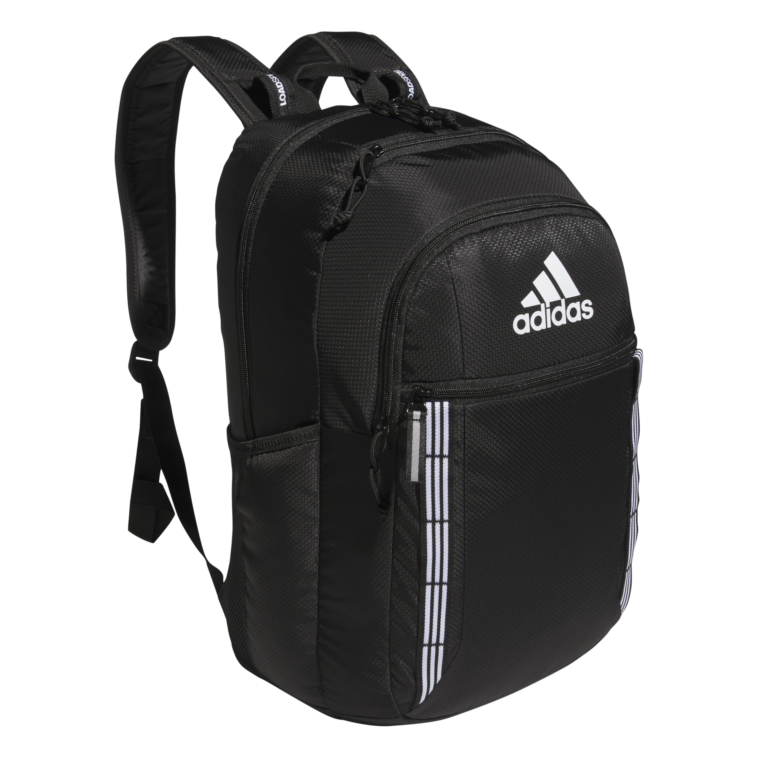 adidas Excel 7 School Backpack for Laptop, Gym and Travel, 34L, Twill White/Black/7.5, OSFA