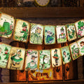 ssailue decor St. Patrick's Day Decorations - 15pcs Lucky Shamrock Banner, Green Cartoon Irish Party Supplies for Indoor/Outdoor Use, 5" x 7"