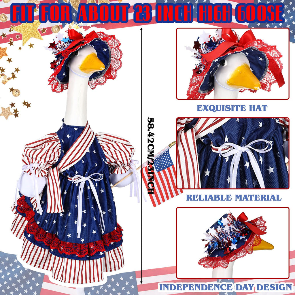 Suzile Fall Maple Porch Goose Outfit Autumn Goose Clothes for 23 Inch Cement or Plastic Geese Costume for Yard Lawn Outdoor Garden Patio Concrete Duck Statue Dress Thanksgiving Party Holiday Decor