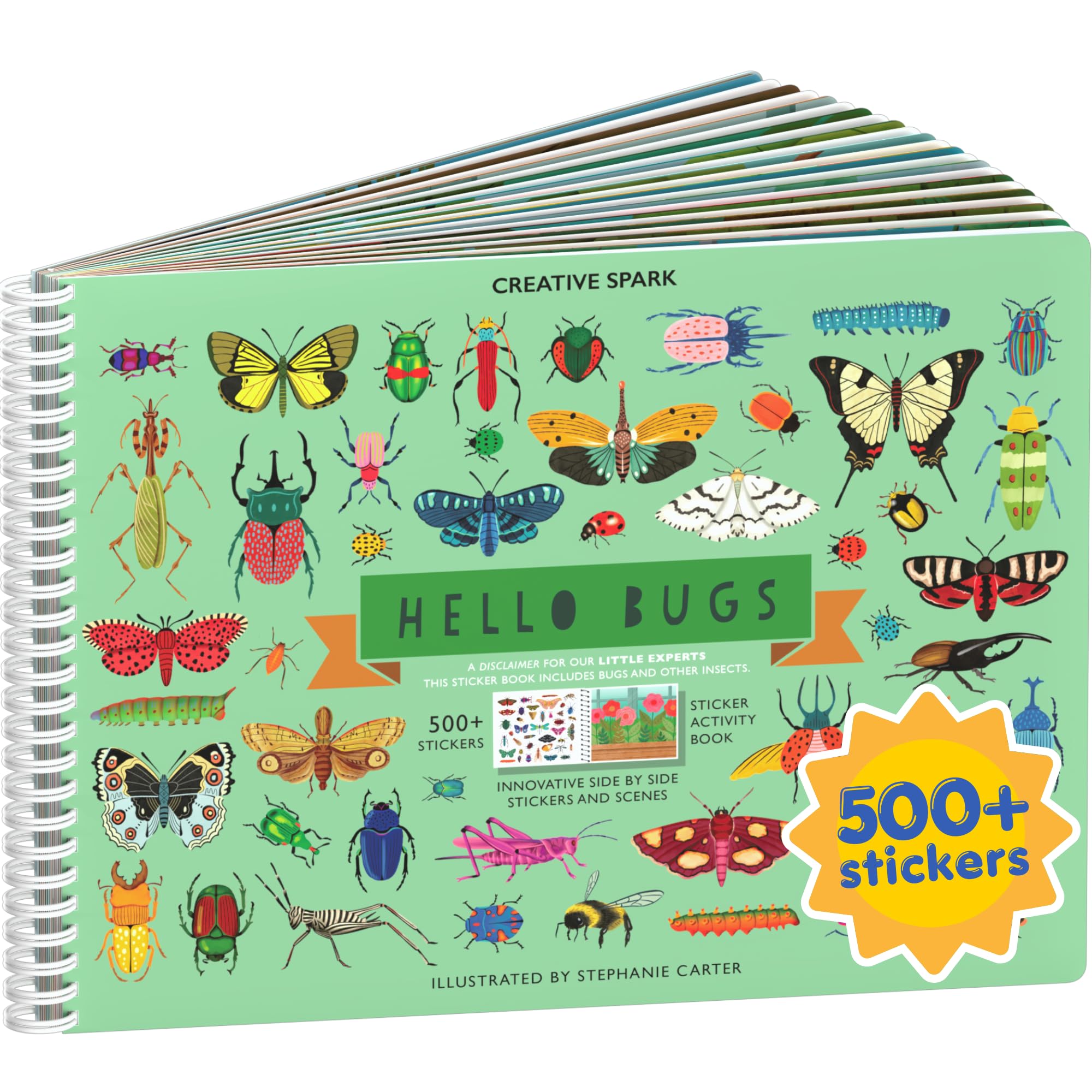 Halloween 500+ Kids Sticker Book by Cupkin Fun Toddler Holiday Activity Coloring and Sticker Book, Road Trip Essentials, 12 Coloring Pages 12 Side by Side Scenes for Ages 2–8 Years