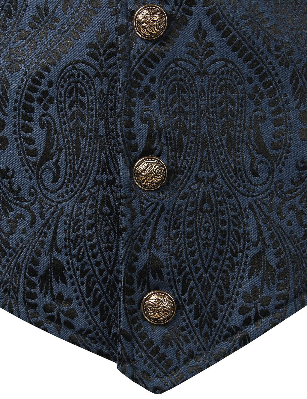 VATPAVE Mens Victorian Suit Vest Steampunk Gothic Waistcoat