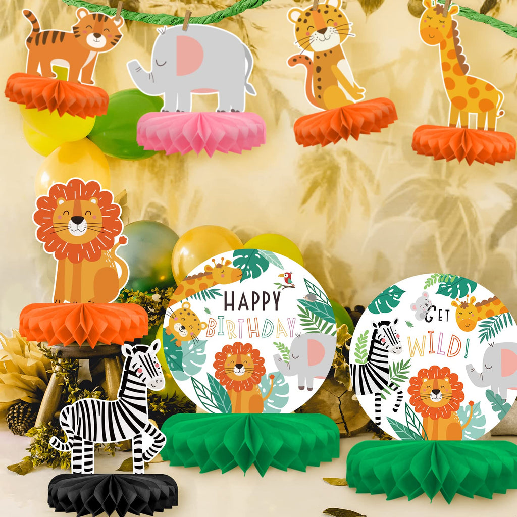 St Patrick's Day Decorations Set - St Patricks Day Honeycomb Centerpieces & Shamrock Beer Table Toppers, for Irish Classroom & St. Patrick's Day Party Supplies