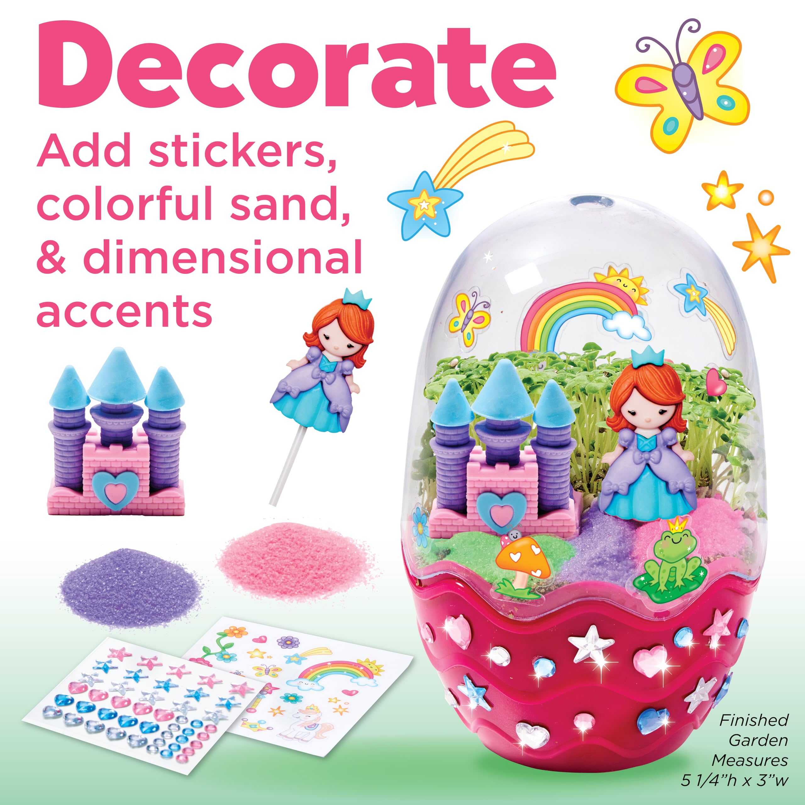 Creativity for Kids Mini Garden: Mermaid Terrarium Kit - Mermaid Gifts for Girls, Crafts and Toys, Stocking Stuffers for Kids (Ages 6+)