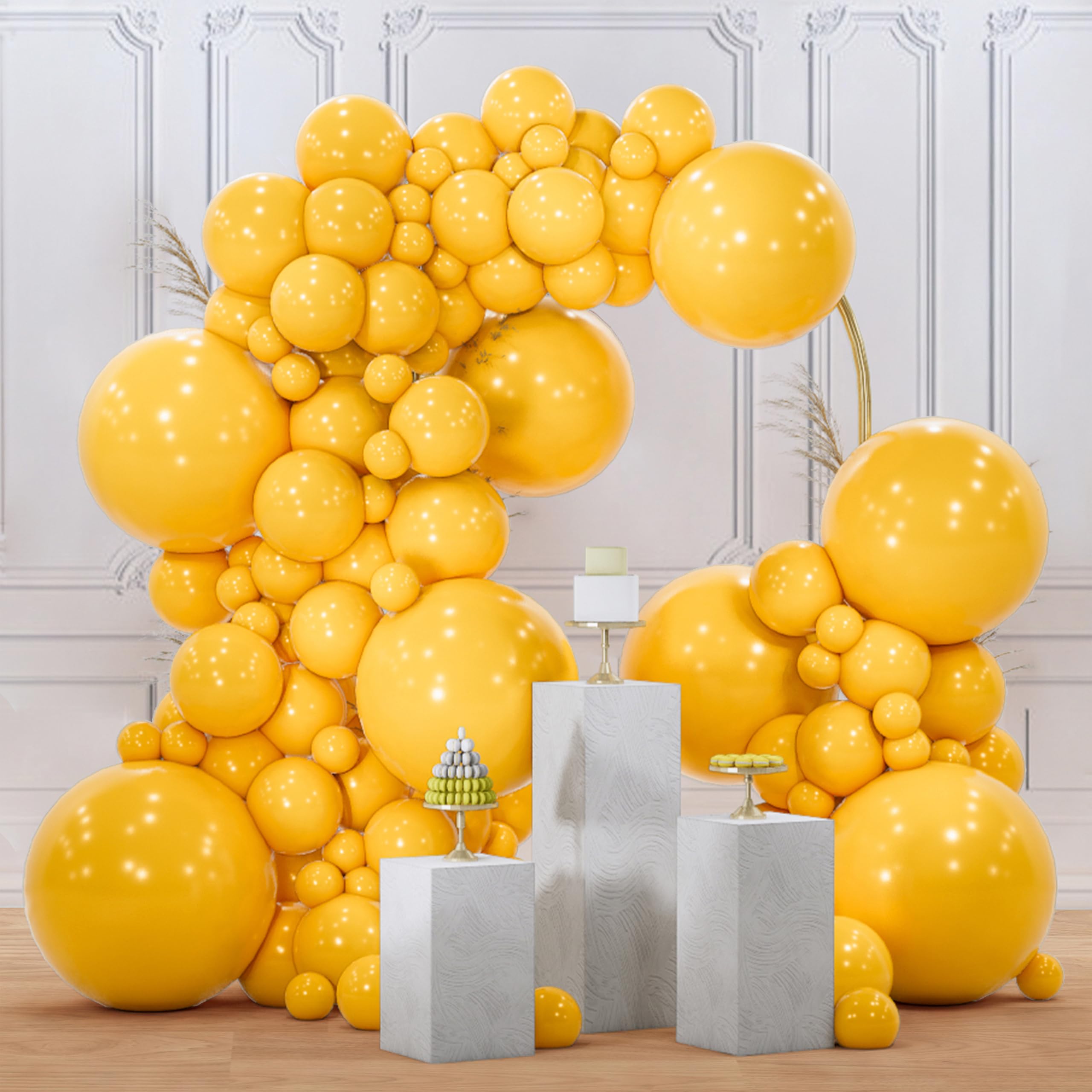 PartyWoo Gold Balloons 100pcs 12 Inch Gold Latex Helium Balloons for Birthday Wedding Anniversary Baby Shower Graduation Bachelorette Retirement Engagement Tea Casino Disco Party Decorations Gold-G101