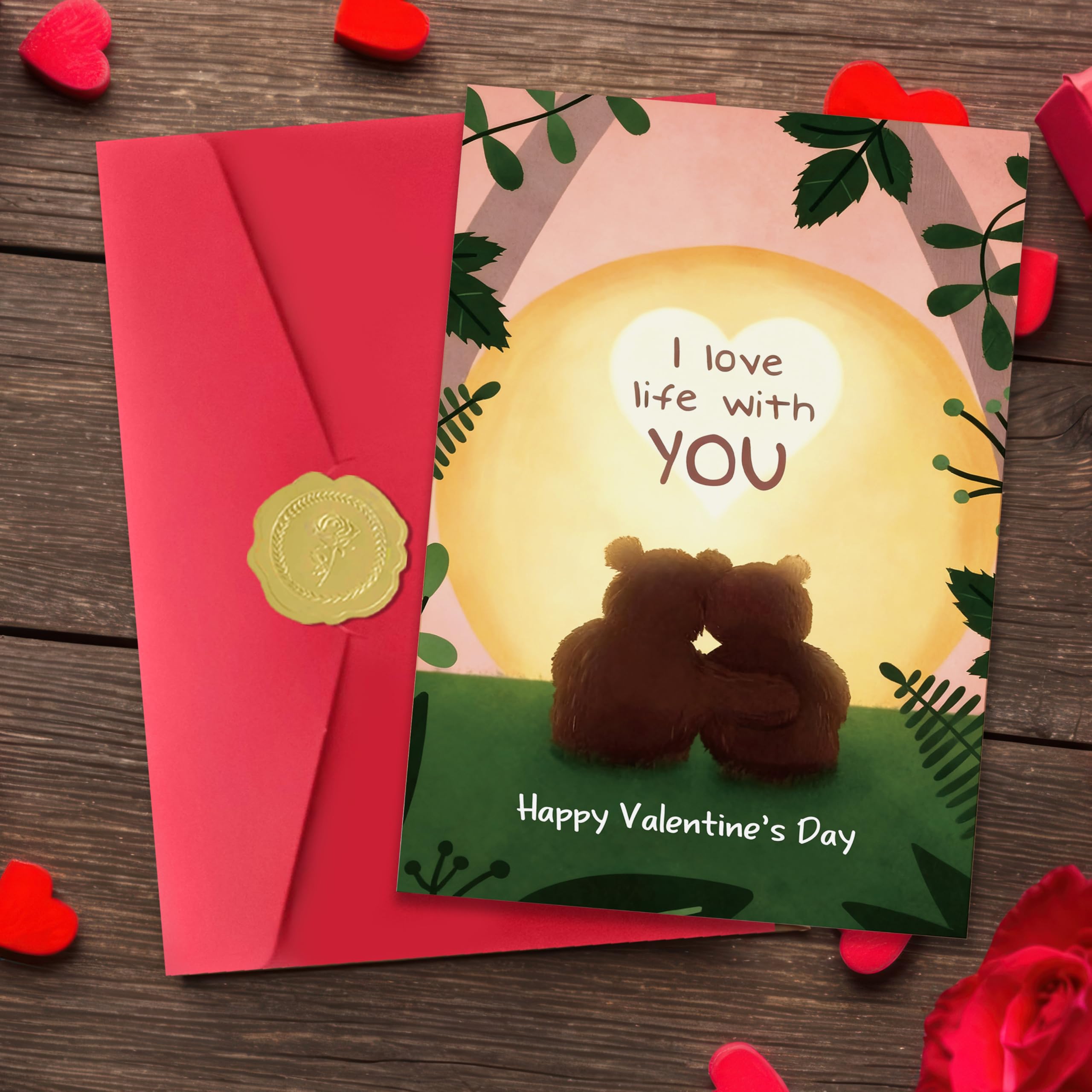 IDU Valentines Day Card,Valentines Day Cards Gifts for Him Her,Valentines Day Card for Husband Wife Boyfriend Girlfriend Fiance Fiancee Men Women - You Are My Favorite Love Note