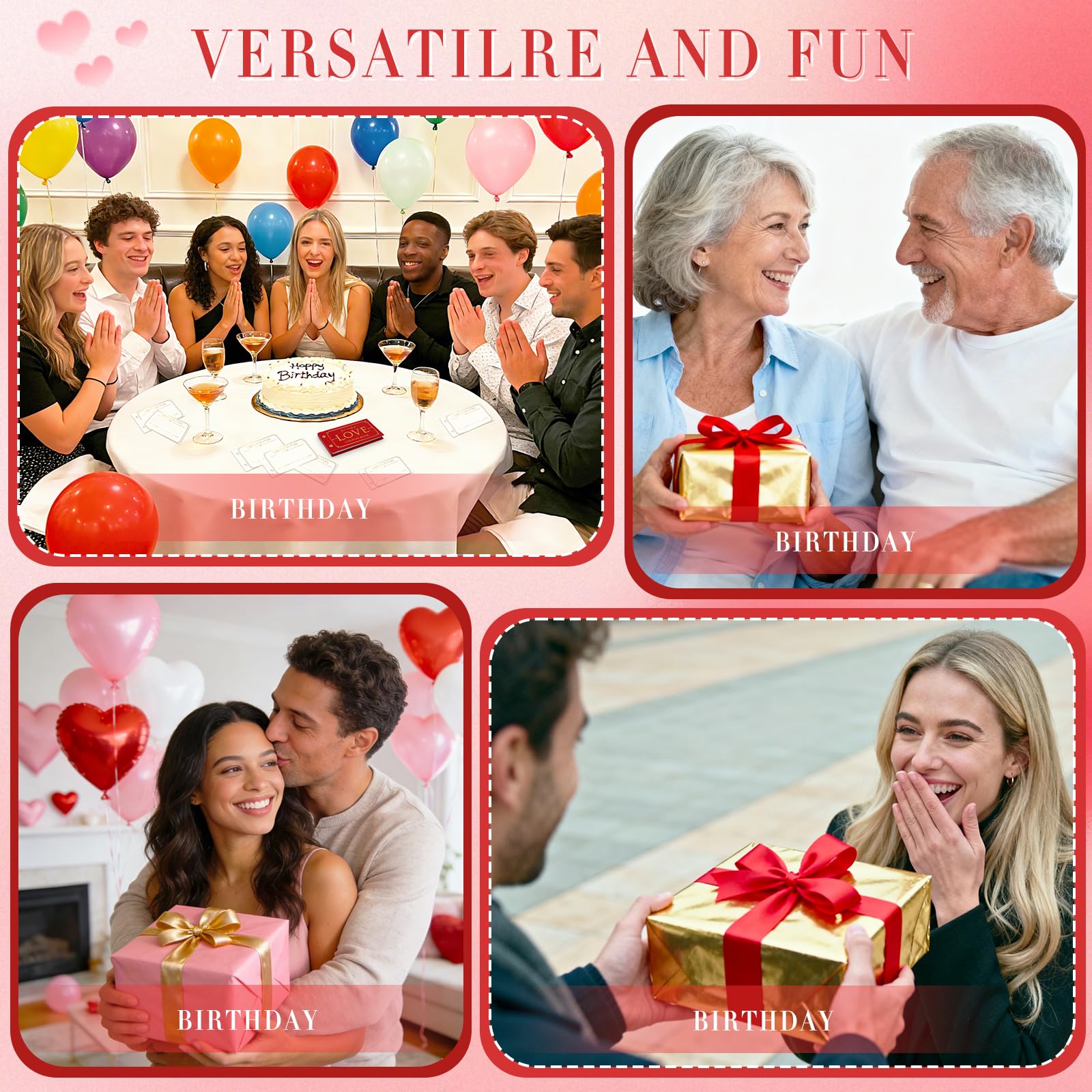 Love Coupons for Him – 30 Blank Personalized Coupons | Romantic Valentines Gifts for Him, Thoughtful Valentines Day Gifts for Husband, Cute Vday Gift for Boyfriend (Ruby Red)