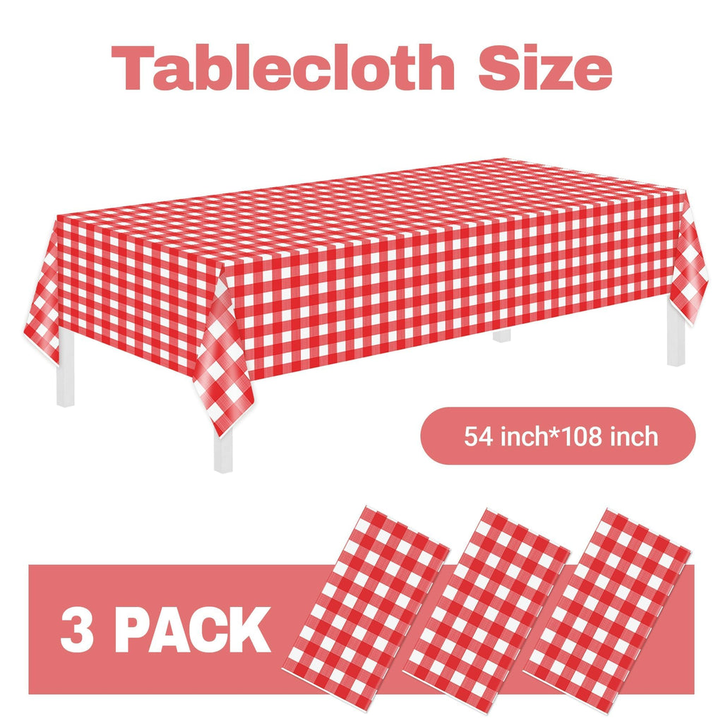 Childom 3 Pack St Patricks Day Decorations,St Patricks Day Table Cloths for Rectangle Tables,54" x 108" Disposable Plastic Tablecloths for St. Patrick's Day,Home,Kitchen,Picnic,Parties,Spring Decors