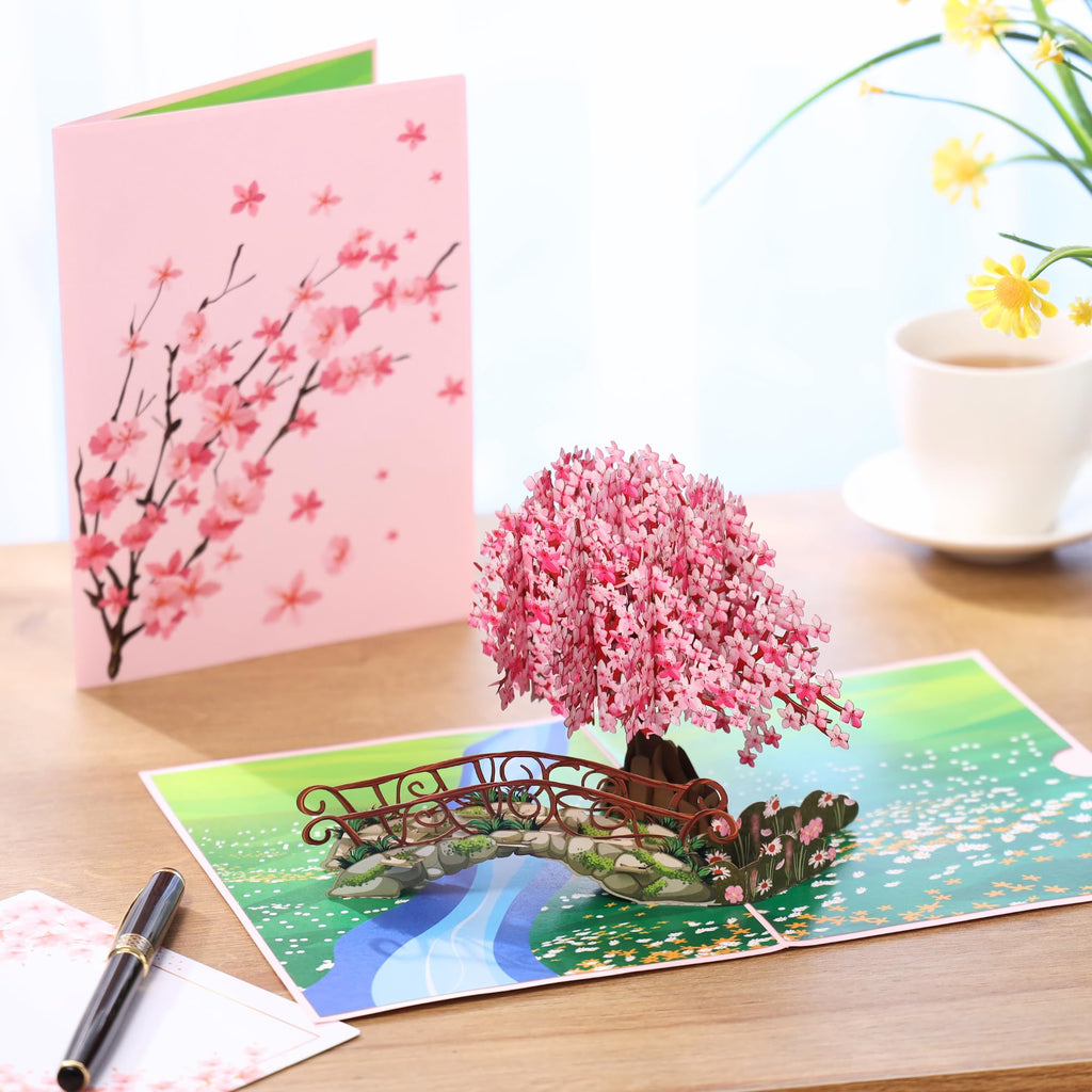 Pop Up Anniversary Card, 3D Love Tree Hearts Couple Wedding Card for Her, Wife, Husband, Him, Couple; Ideal Gift for Wedding, Romantic Birthday, Anniversary, Valentines, Mothers Day, 6x8 inch