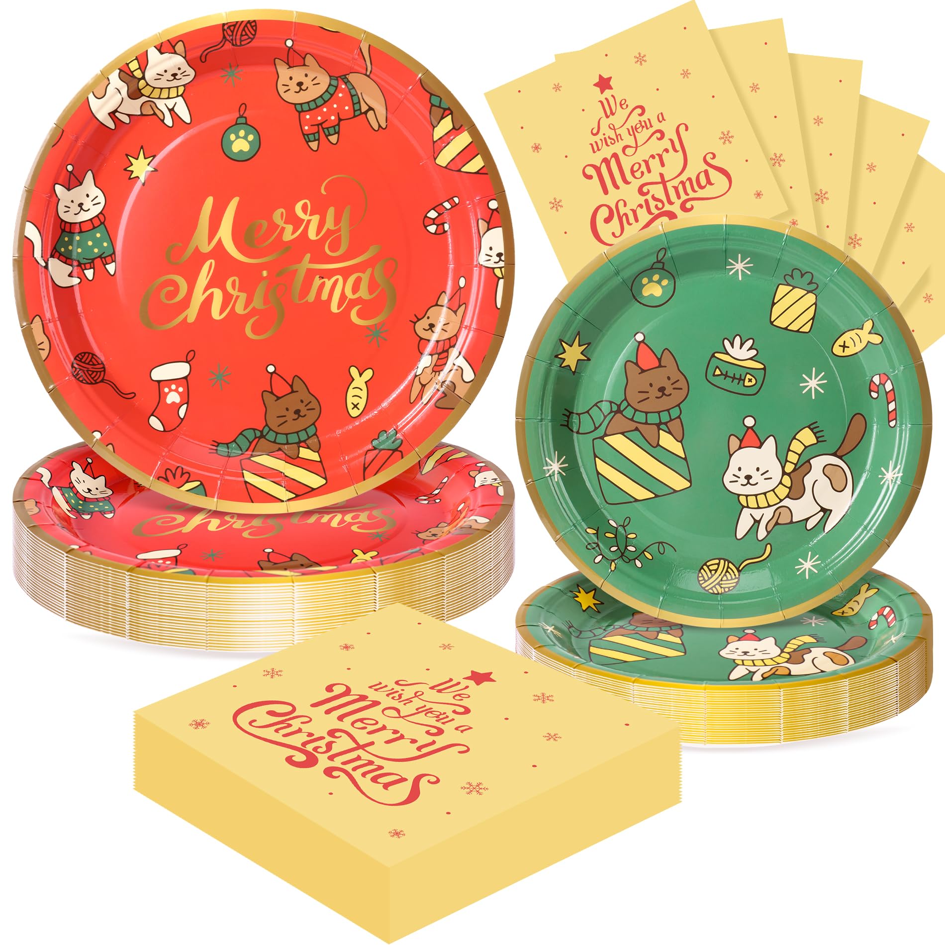 168pcs Happy New Year Party Supplies, Black and White Paper Plates Napkins Cups and Transparent Gold Cutlery for 24 Guests, 2026 New Year Disposable Tableware Supplies for Party Decorations