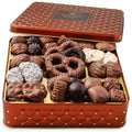 Chocolate Gift Basket, Candy Food Gifts Arrangement Platter, Gourmet Snack Box, Holiday Present Idea, Corporate, Employee Appreciation, Him & Her, Men Women Sympathy Family Parties & Get Well- Bonnie & Pop